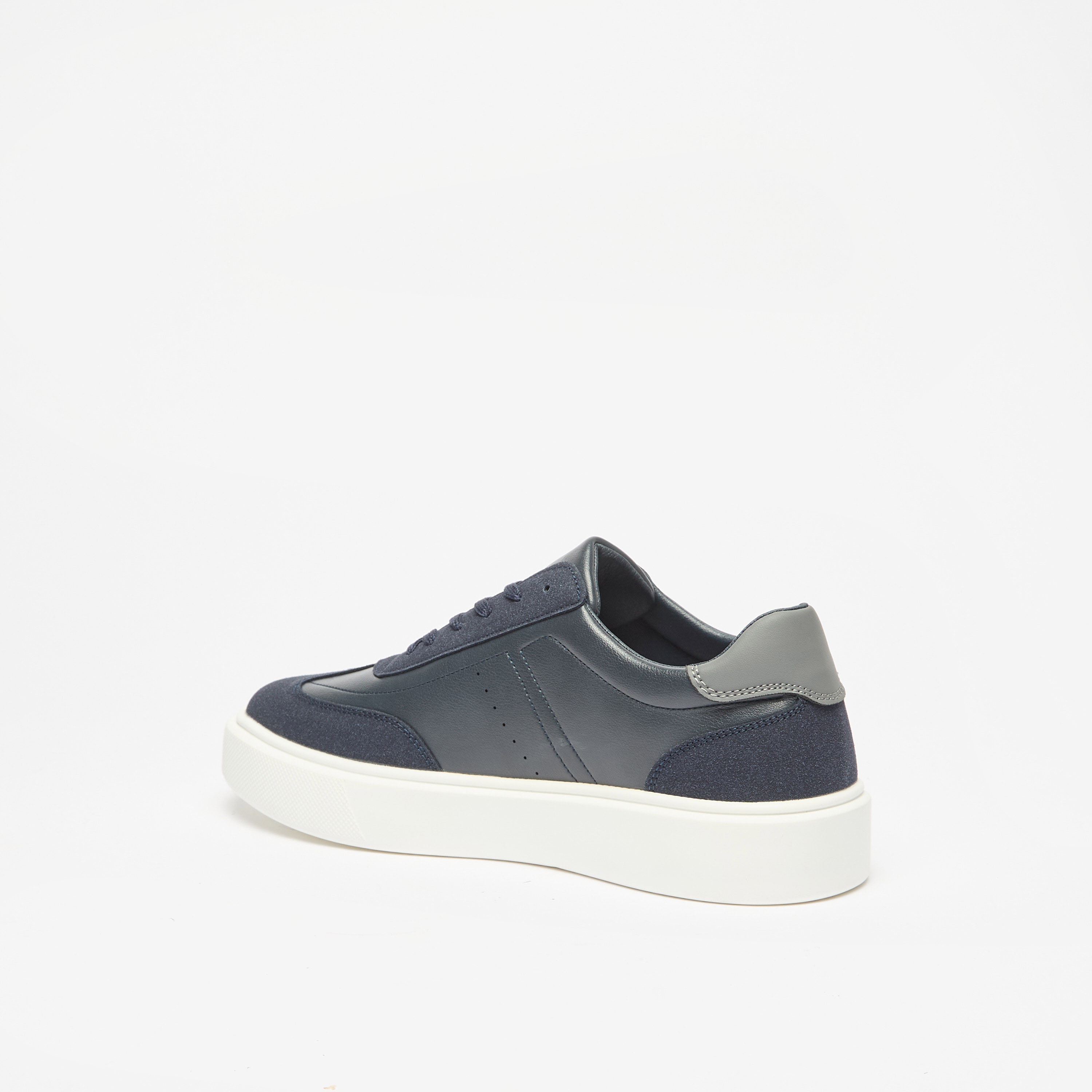LBL By Shoexpress Colourblock Sneakers with Lace-Up Closure-men-shoes-sneakers-image-2