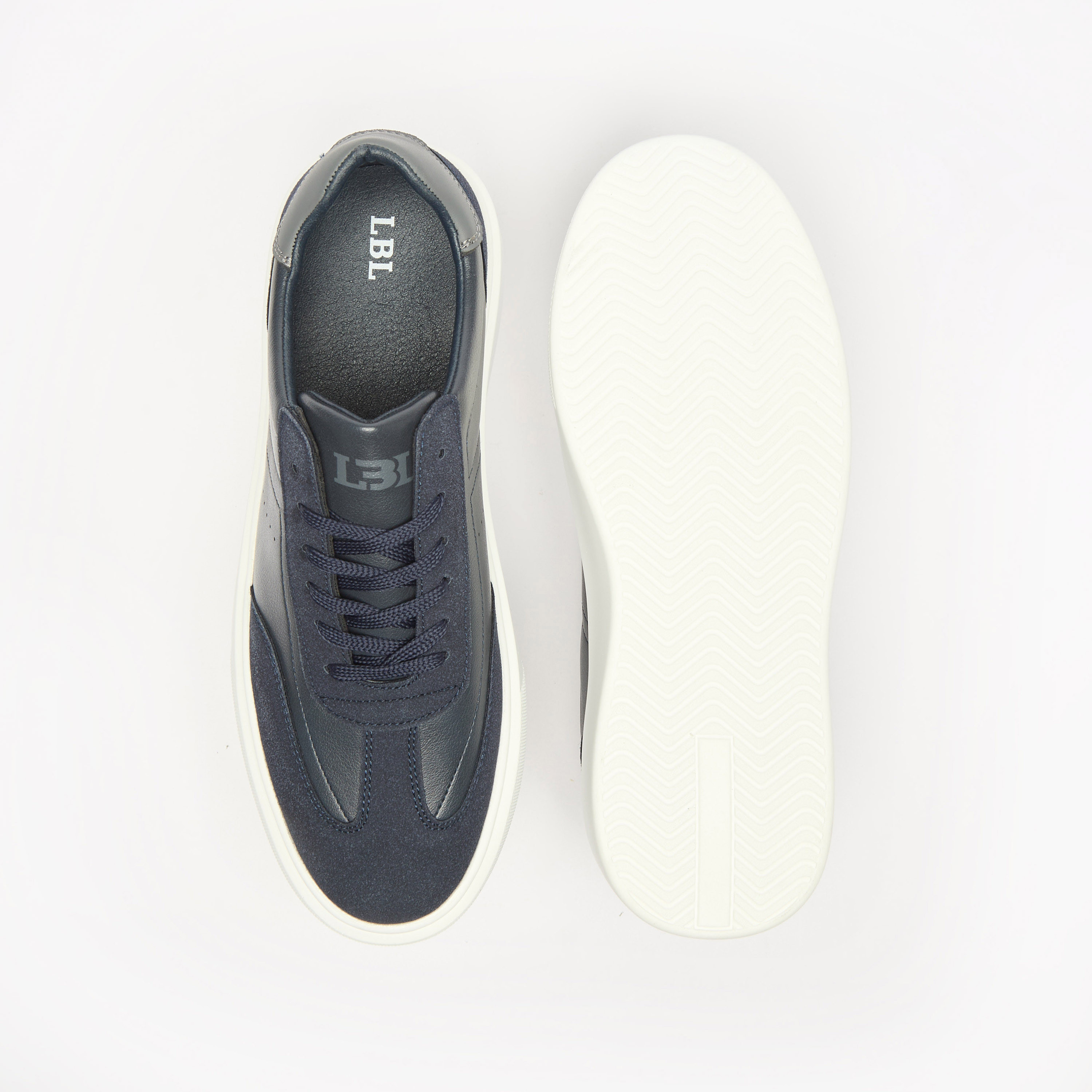 LBL By Shoexpress Colourblock Sneakers with Lace-Up Closure-men-shoes-sneakers-image-4