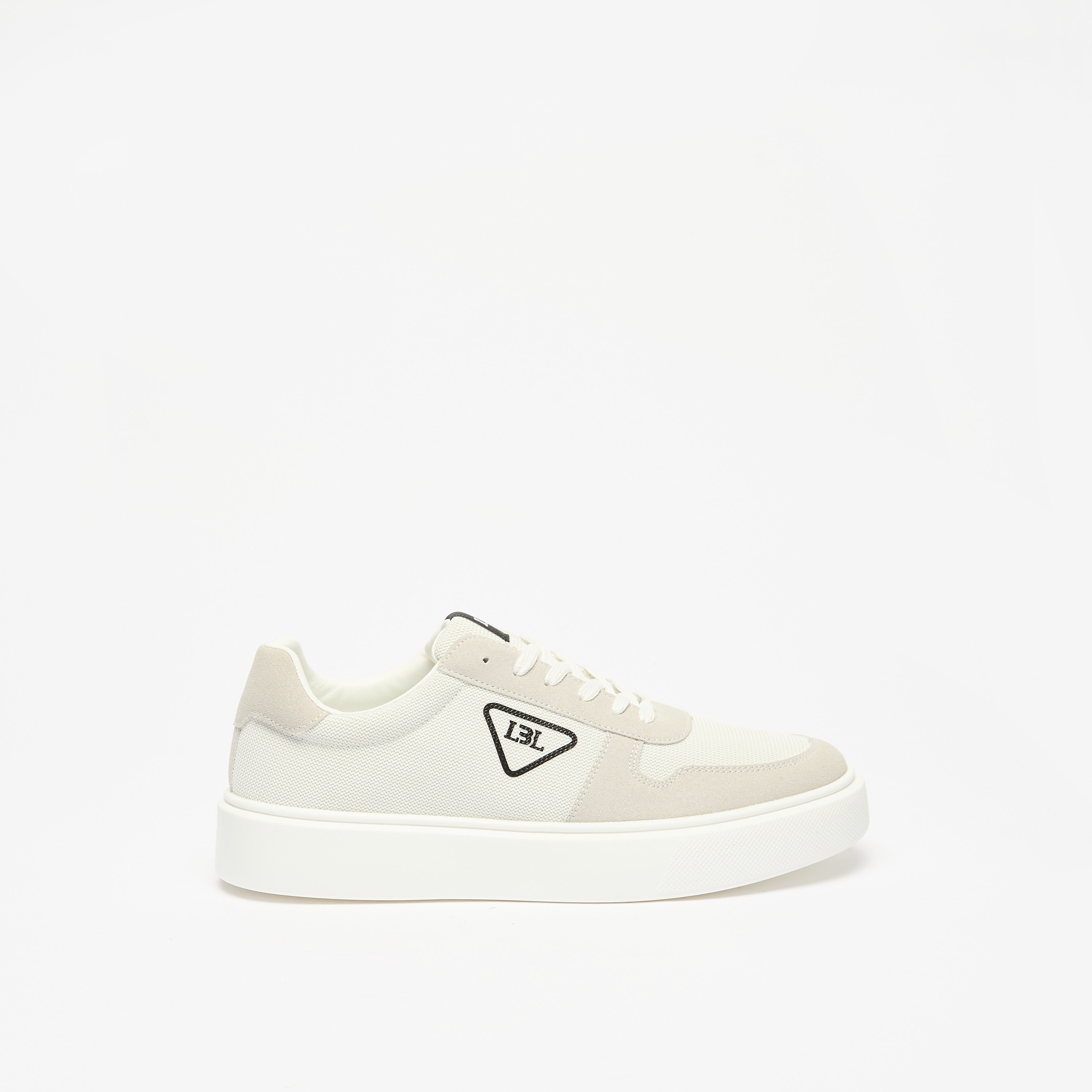 LBL By Shoexpress Textured Sneakers with Lace-Up Closure-men-shoes-sneakers-image-3