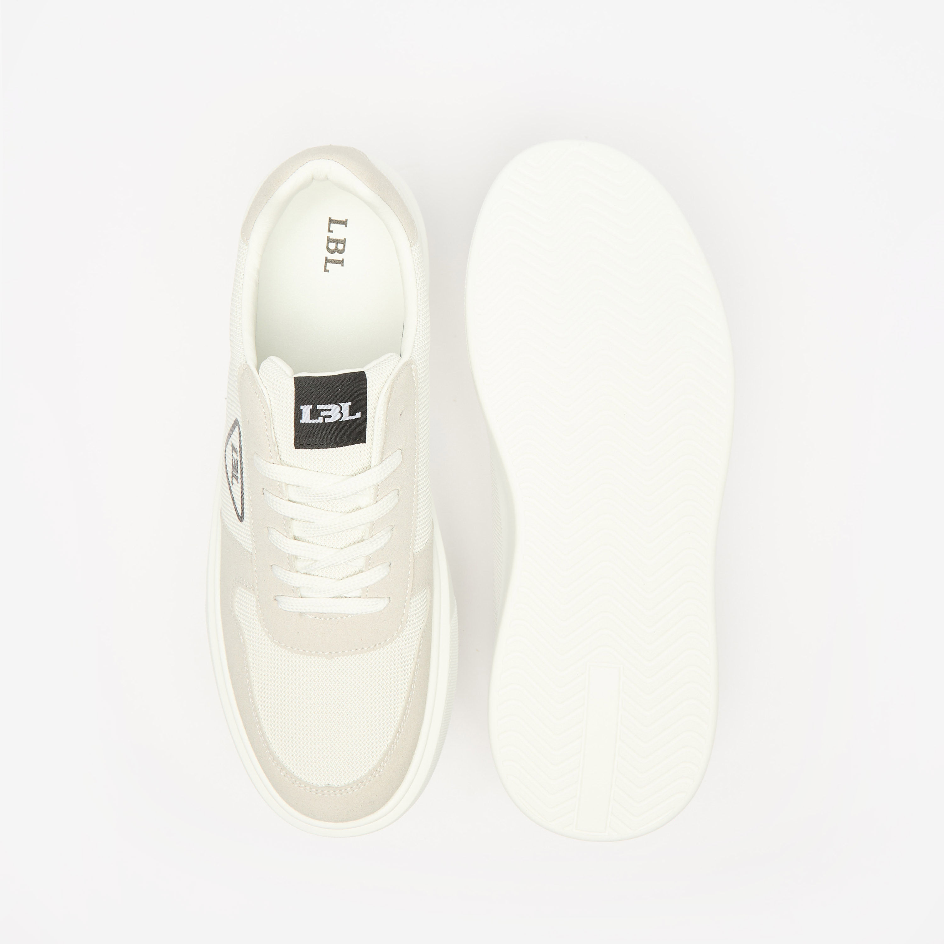 LBL By Shoexpress Textured Sneakers with Lace-Up Closure-men-shoes-sneakers-image-4