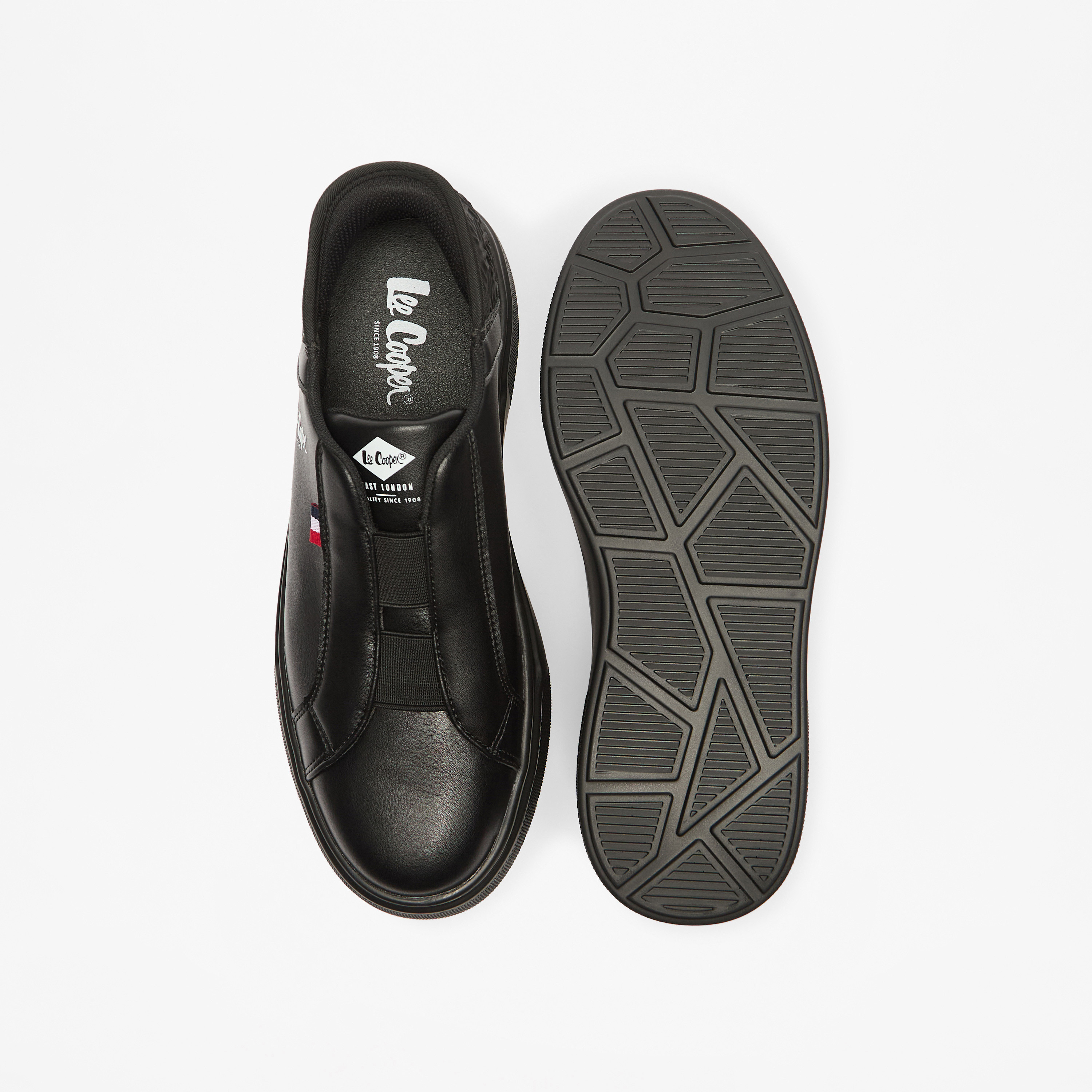 Lee Cooper Men's Panelled Slip-On Low Ankle Sneakers-men-shoes-sneakers-image-4
