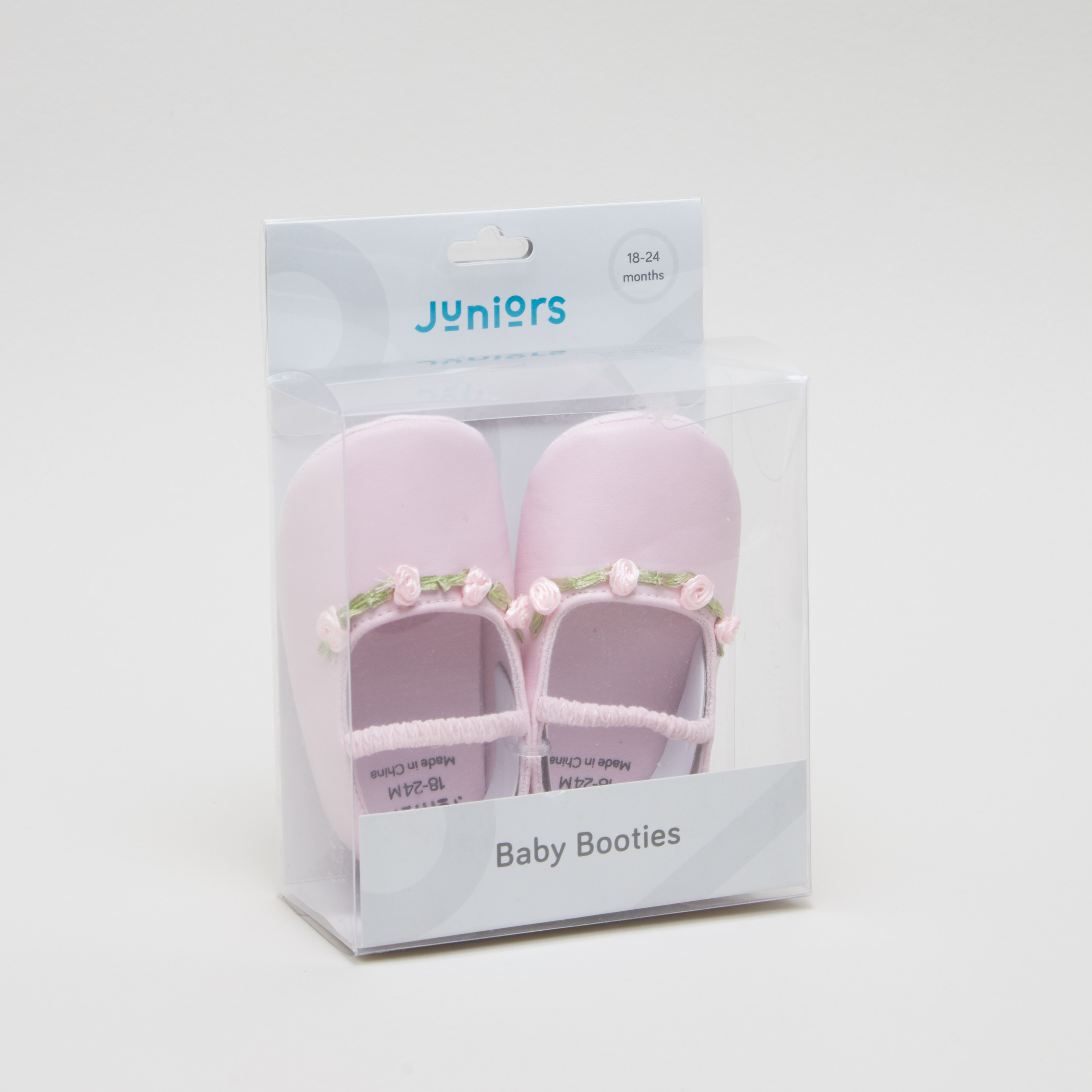 Juniors Baby Booties with Applique Detail-baby-girls-shoes-booties-image-1