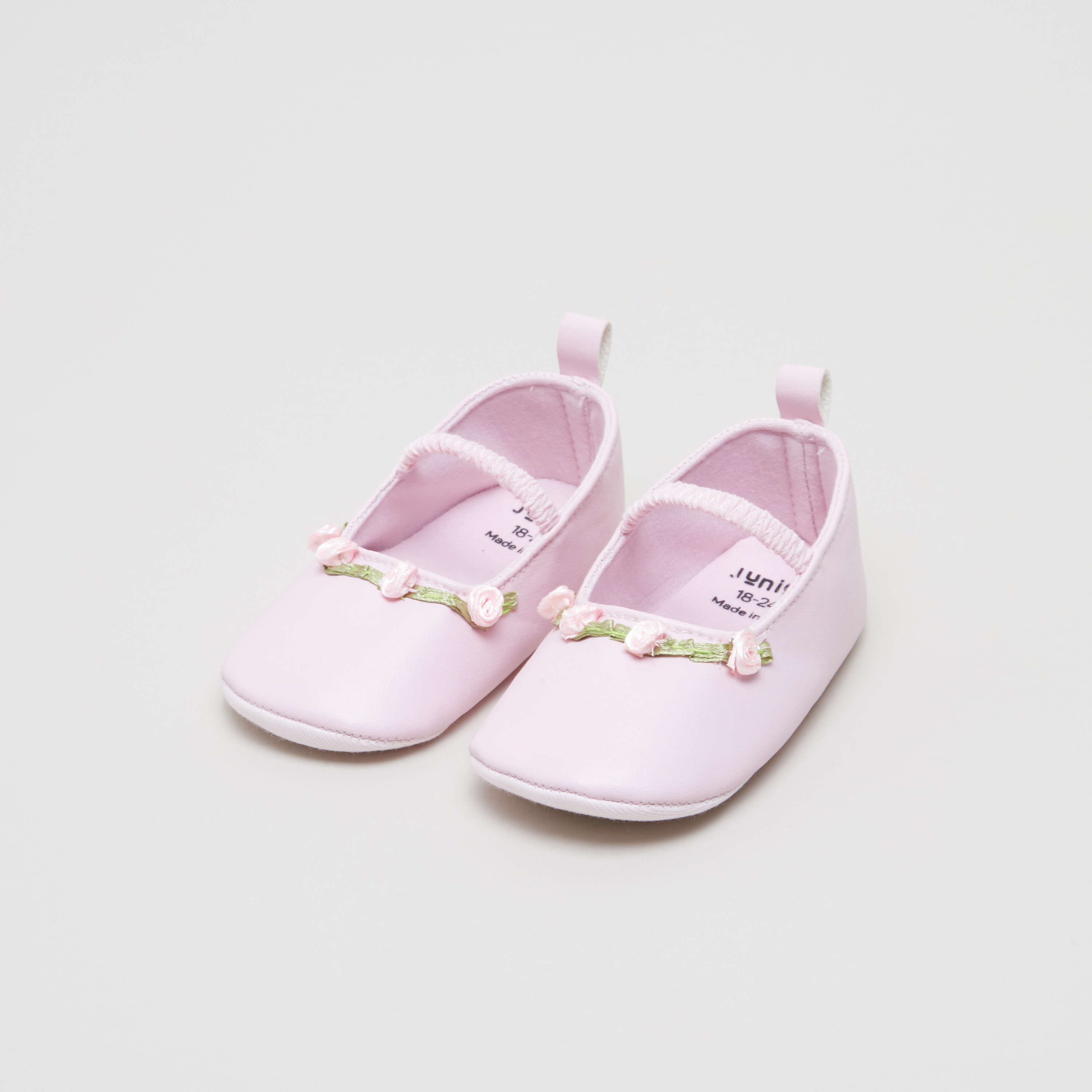 Juniors Baby Booties with Applique Detail-baby-girls-shoes-booties-image-2