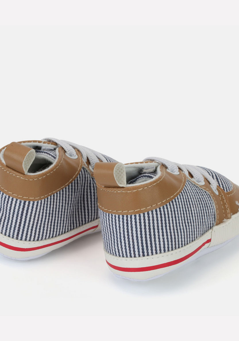 Juniors Striped Baby Shoes-Casual-image-1
