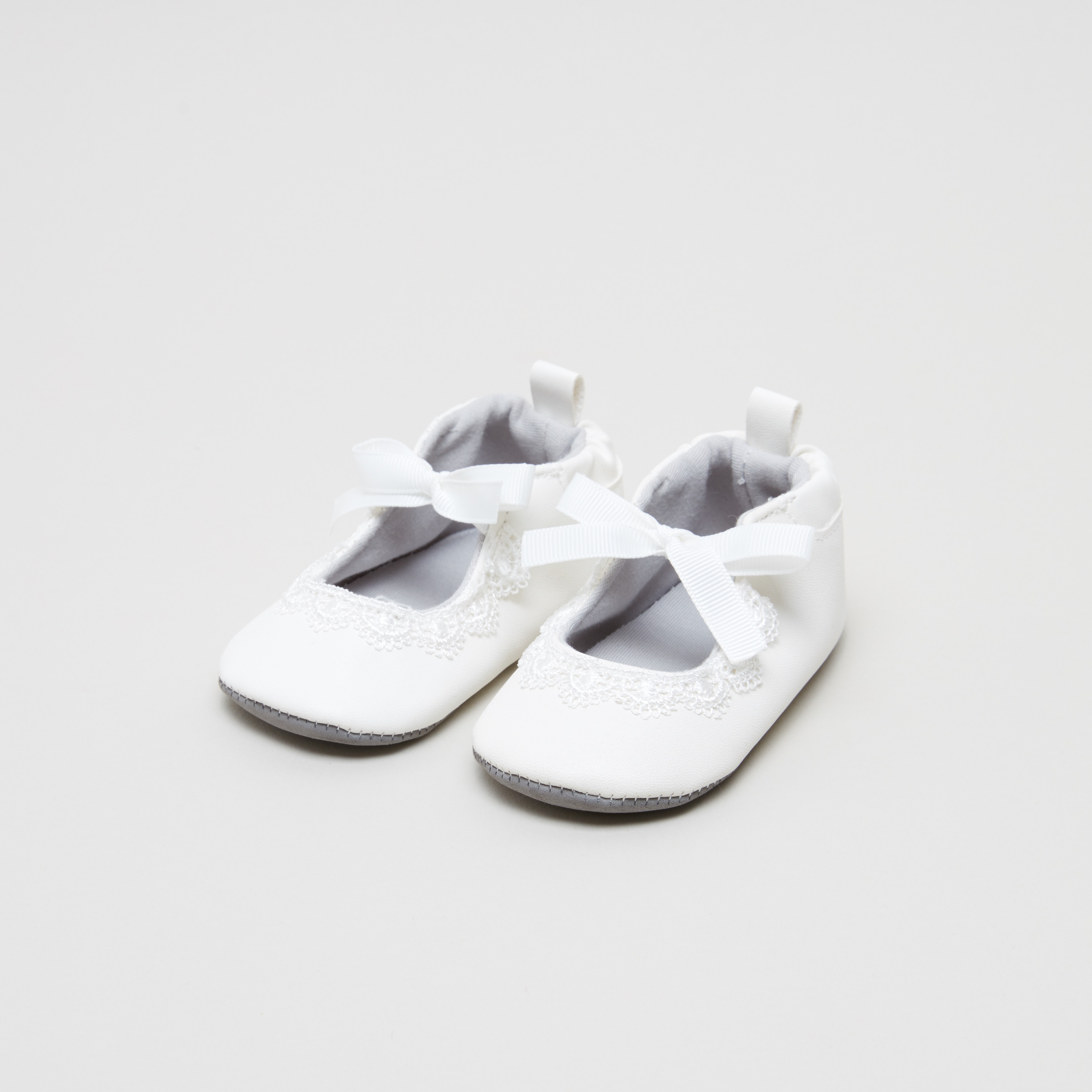 Buy Baby Girls Juniors Baby Booties with Lace Detail Online Centrepoint Bahrain