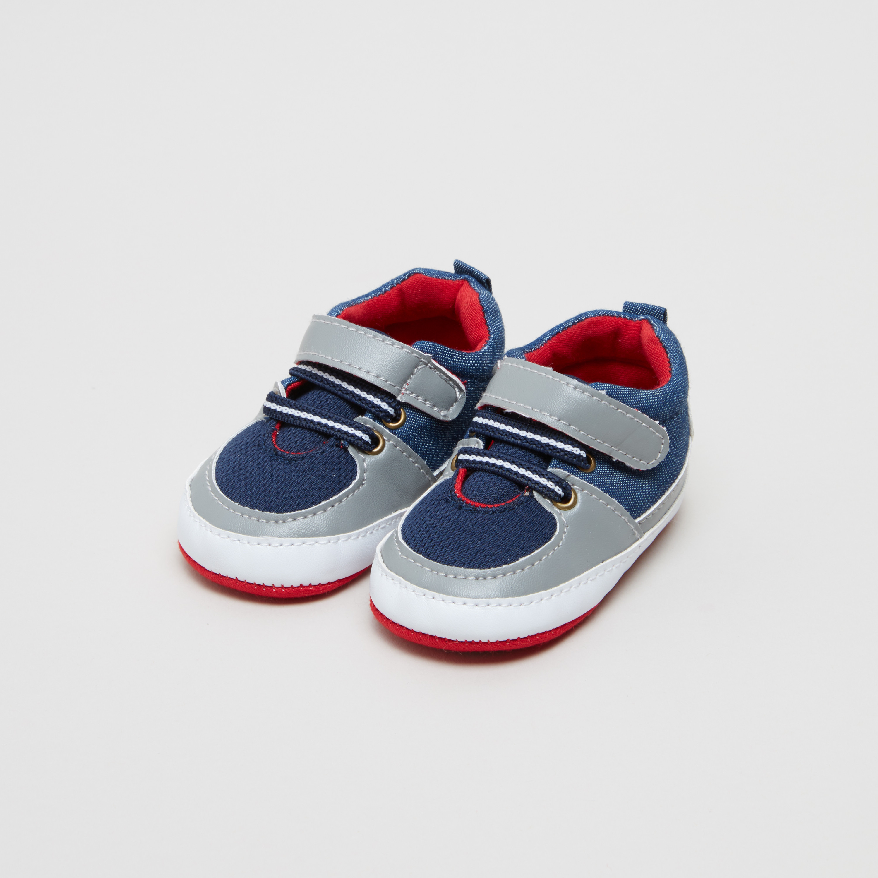 Juniors Baby Booties with Hook and Loop Closure-baby-boys-shoes-booties-image-2