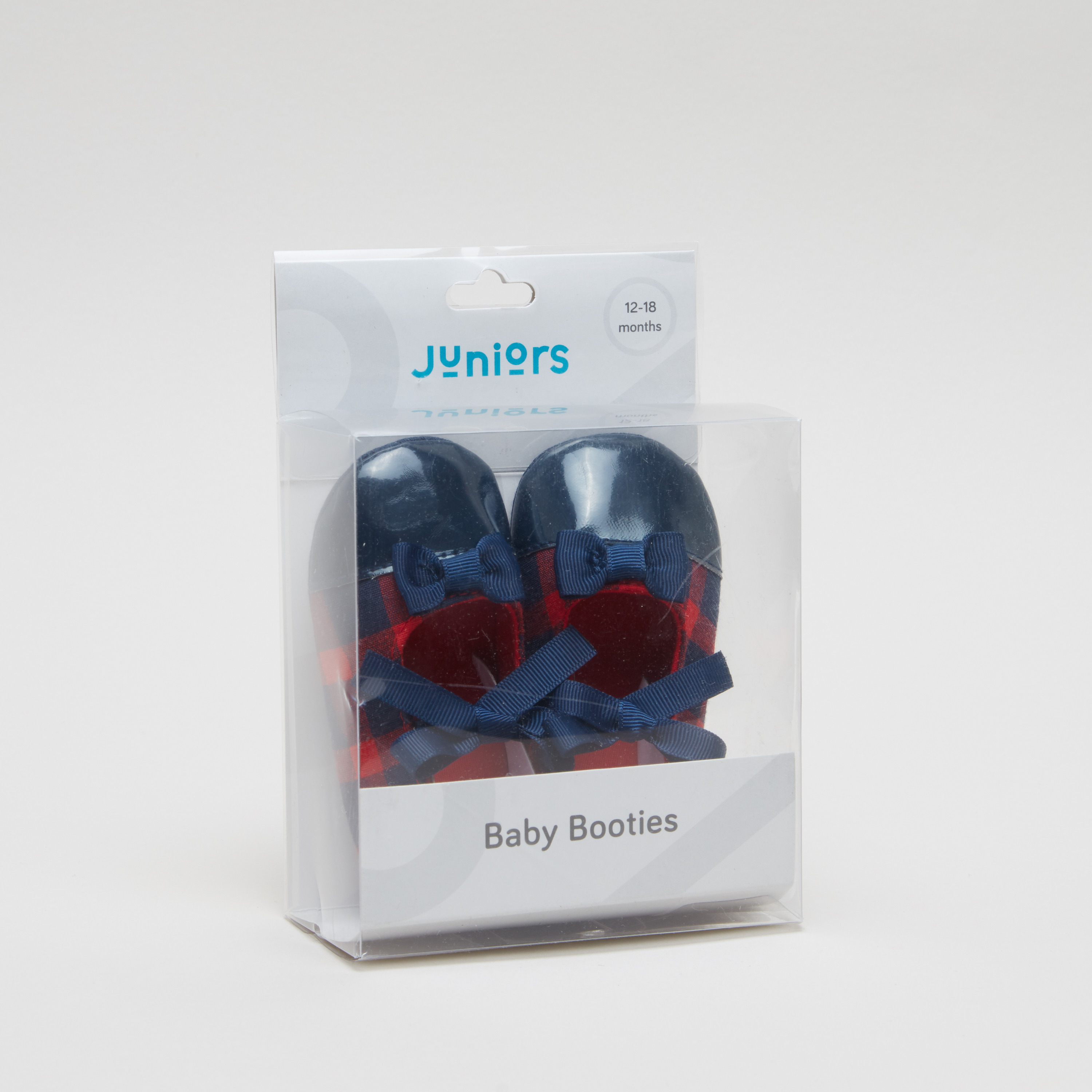 حذاء طويل كاروهات للأطفال من جونيورز-baby-girls-shoes-booties-image-1