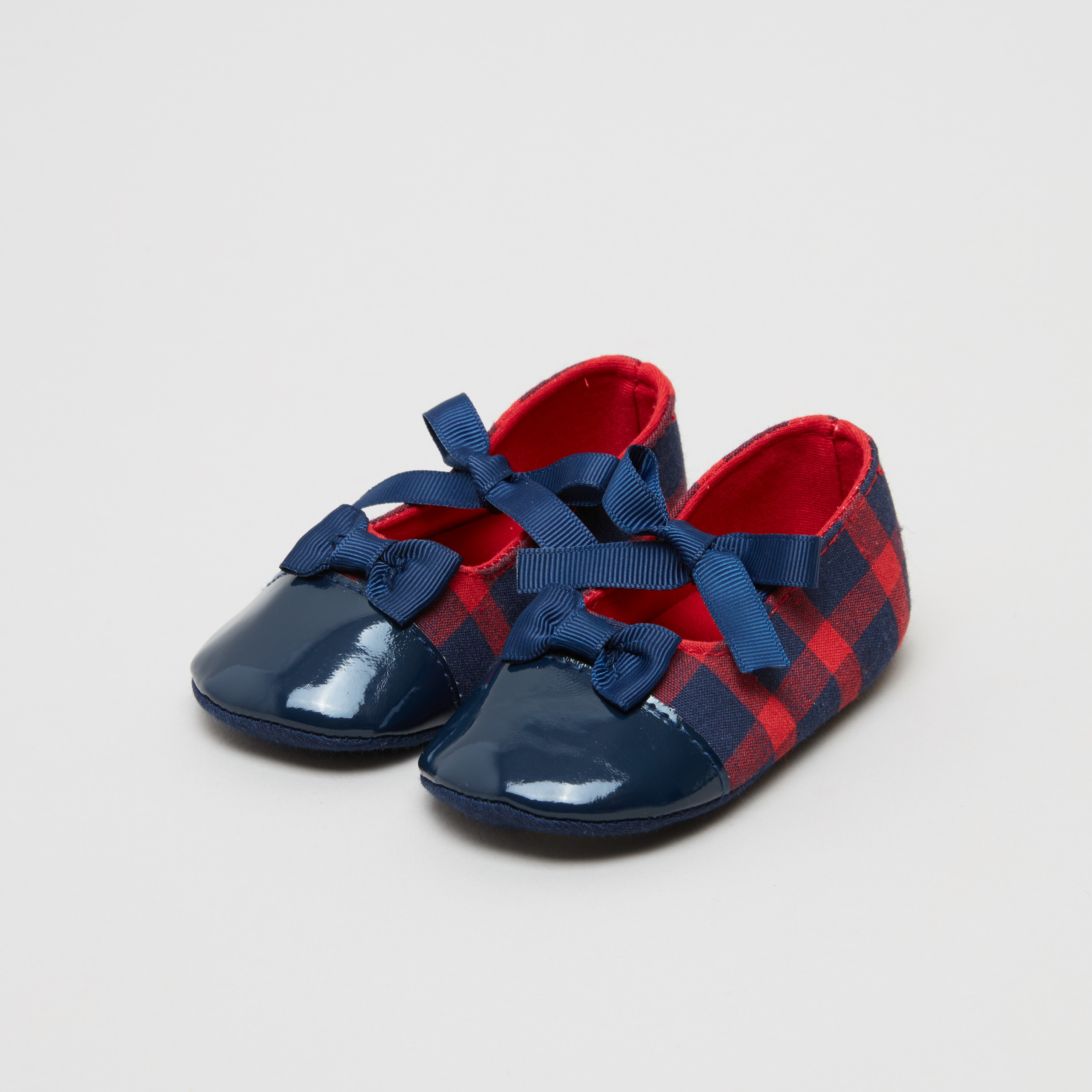 حذاء طويل كاروهات للأطفال من جونيورز-baby-girls-shoes-booties-image-2