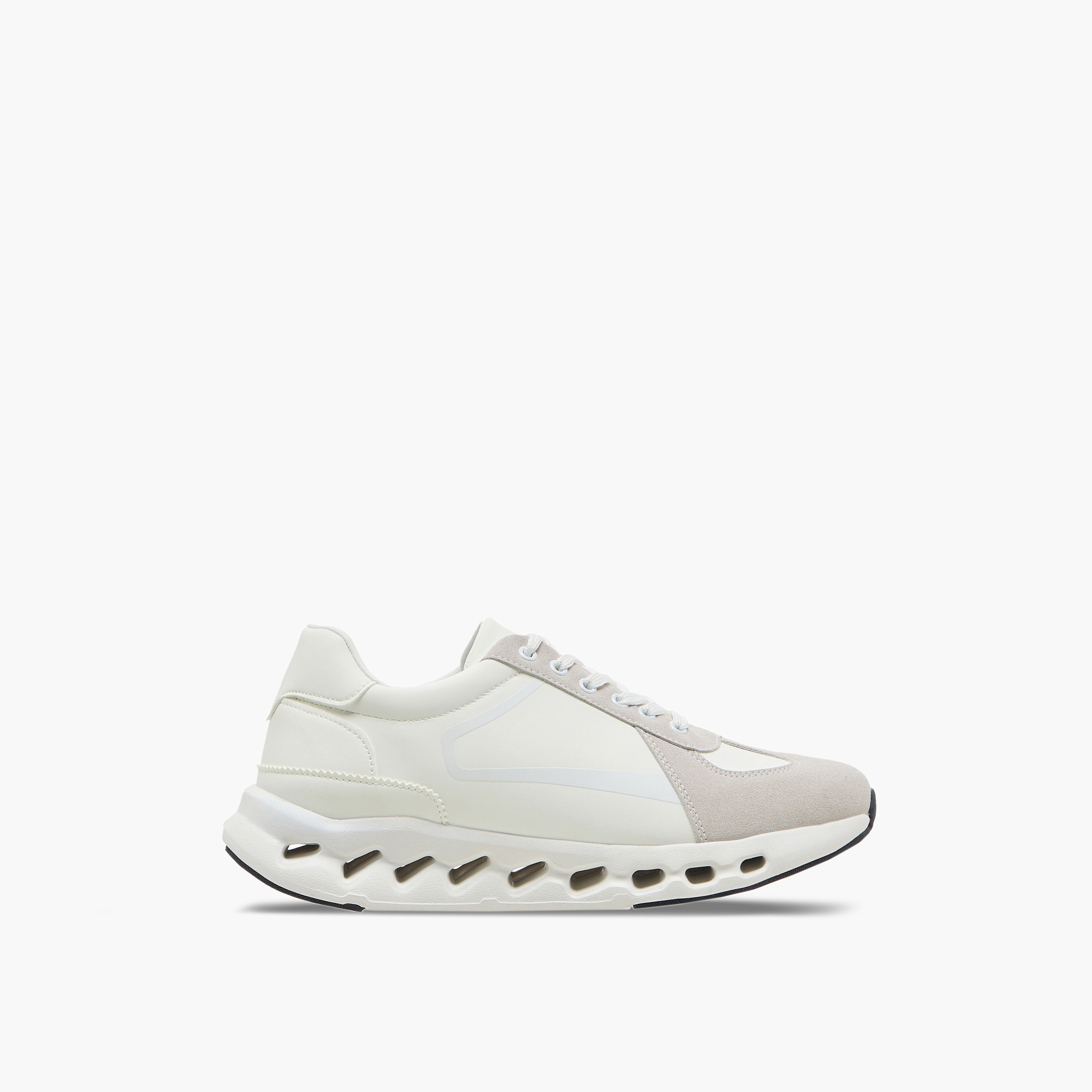 LBL by Shoexpress Panelled Ankle Sneakers with Lace-Up Closure-men-shoes-sneakers-image-3