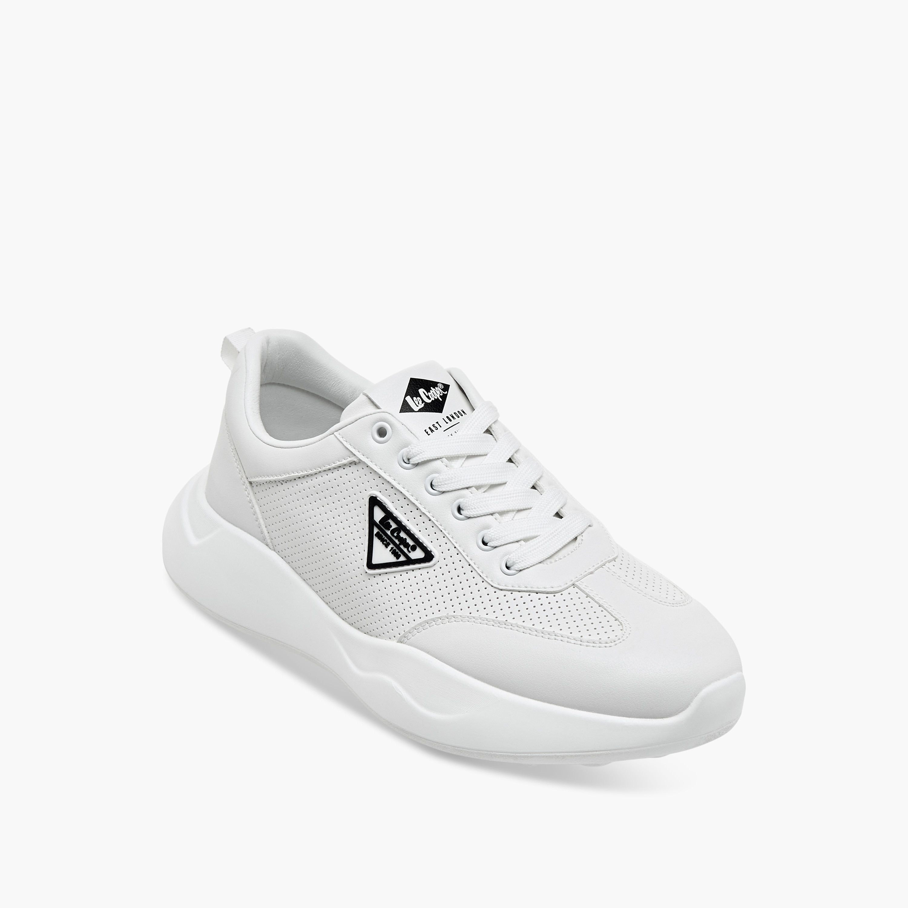 Lee Cooper Men's Perforated Sneakers with Lace-Up Closure-men-shoes-sneakers-image-2