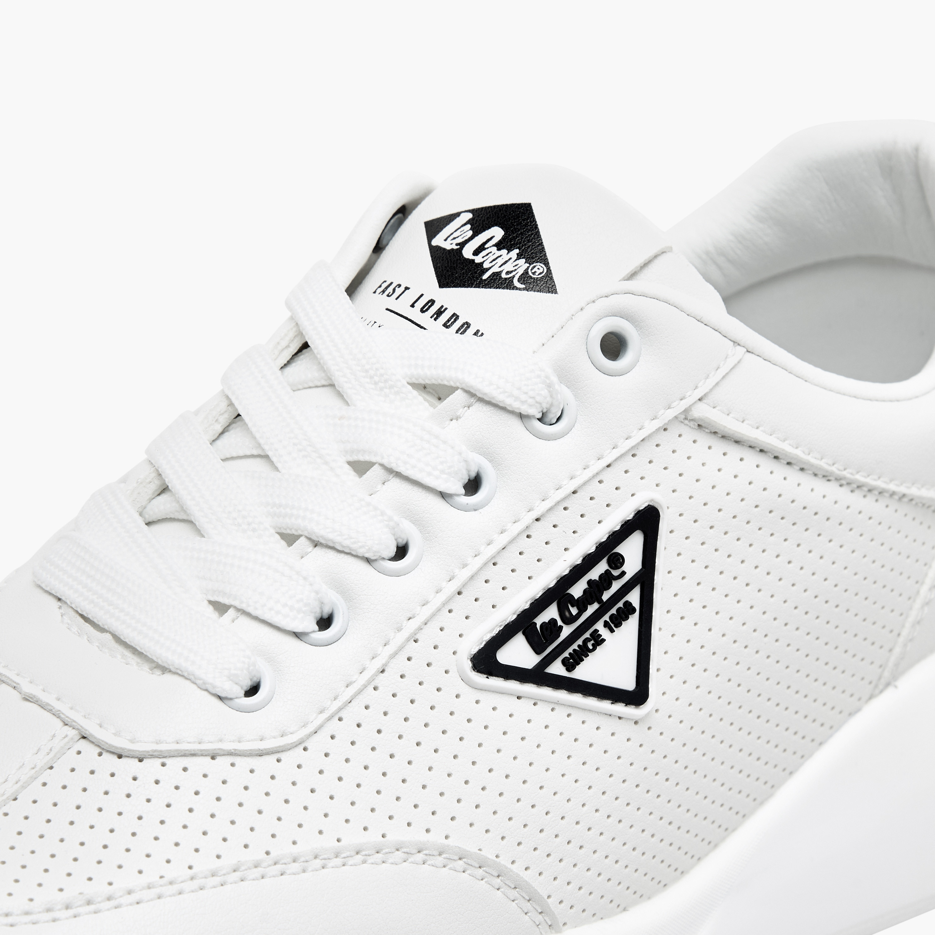 Lee Cooper Men's Perforated Sneakers with Lace-Up Closure-men-shoes-sneakers-image-4
