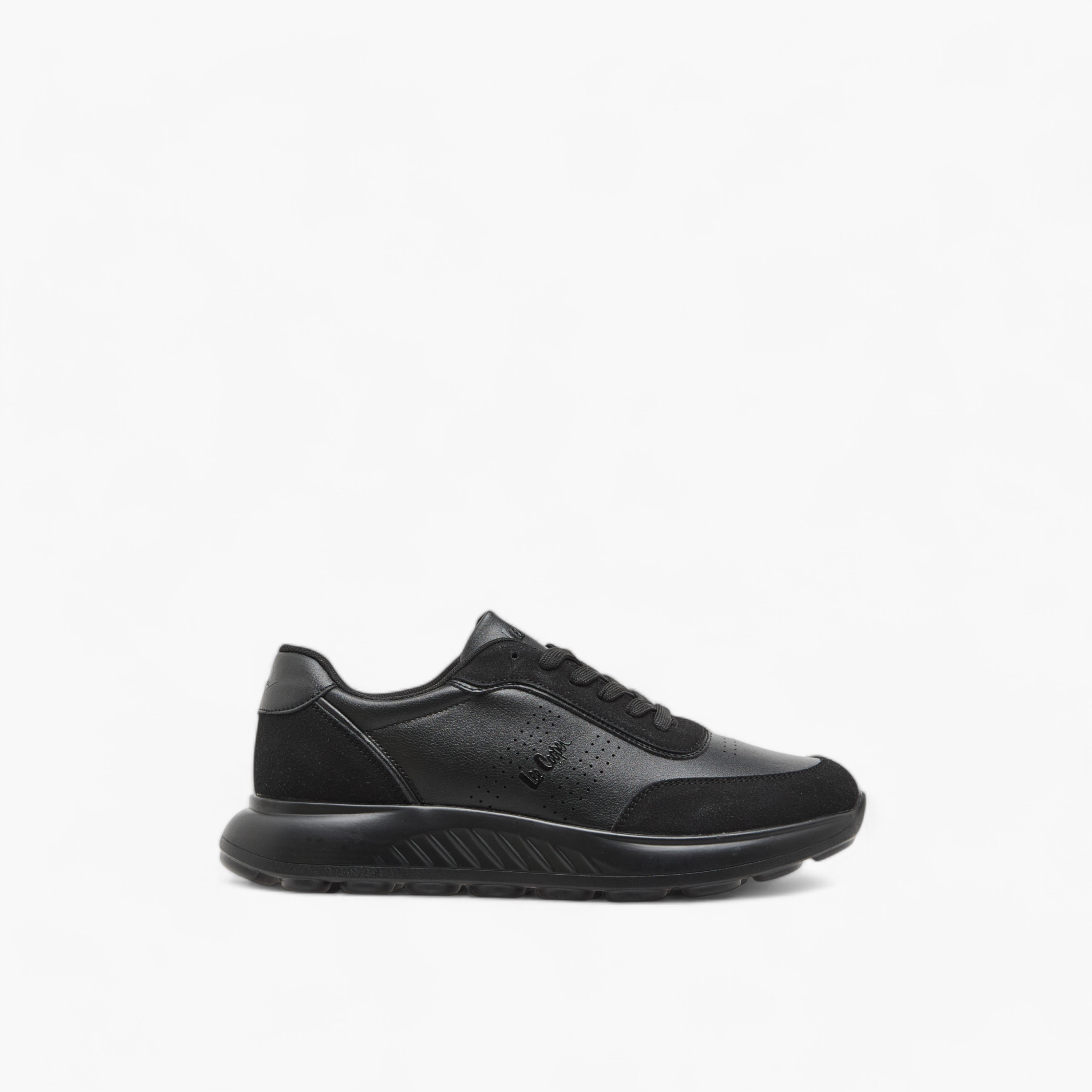 Lee Cooper Men's Panelled Sneakers with Lace-Up Closure-men-shoes-sneakers-image-3