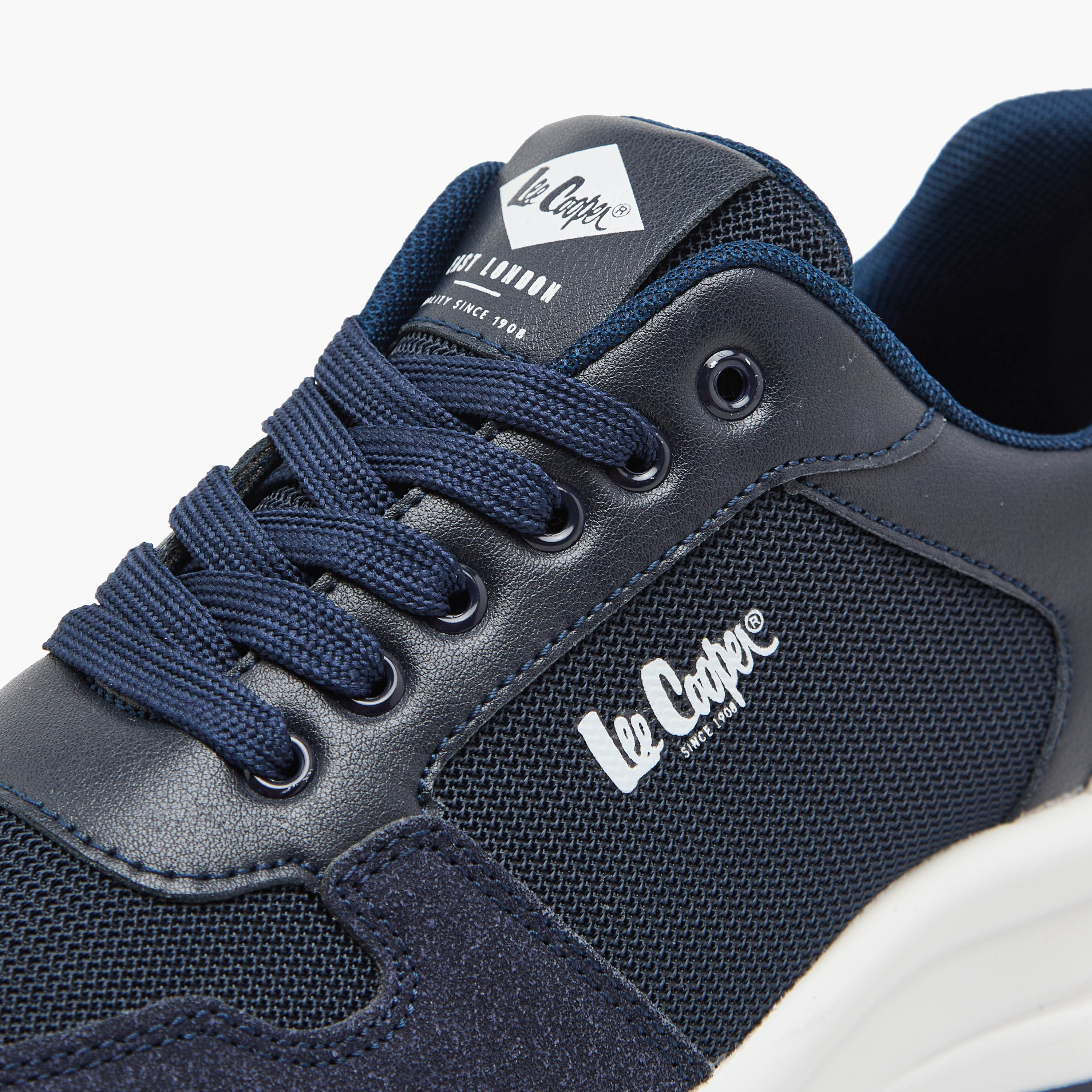 Lee Cooper Men's Panelled Lace-Up Sneakers-men-shoes-sneakers-image-4