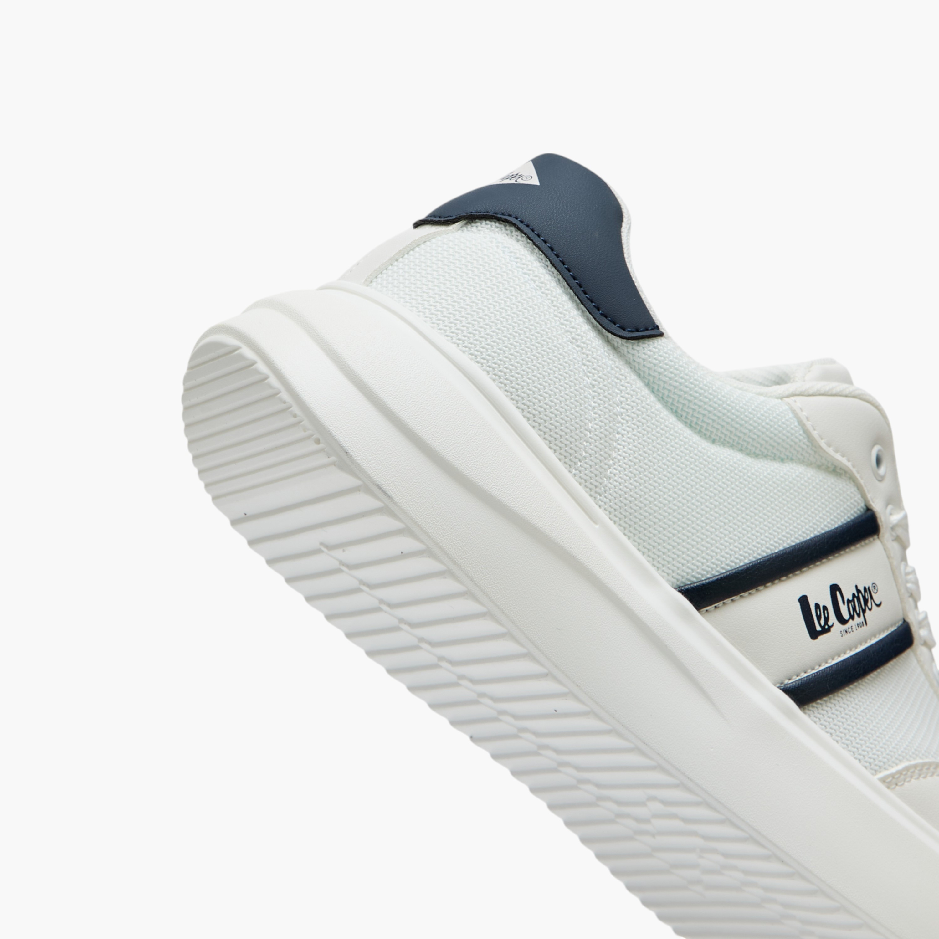 Lee Cooper Men's Logo Print Panelled Sneakers with Lace-Up Closure-men-shoes-sneakers-image-5