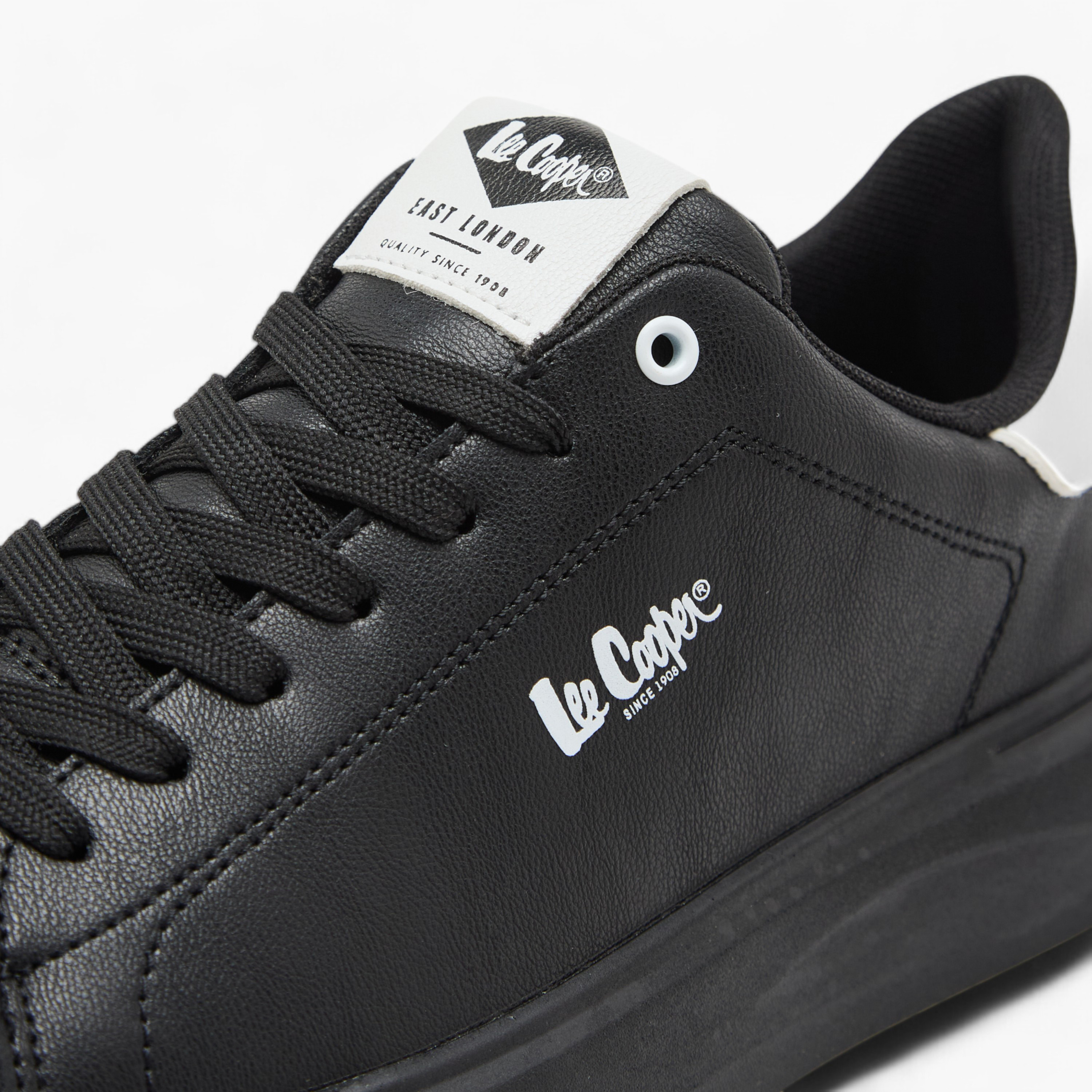 Lee Cooper Men's Logo Print Sneakers with Lace-Up Closure-men-shoes-sneakers-image-4