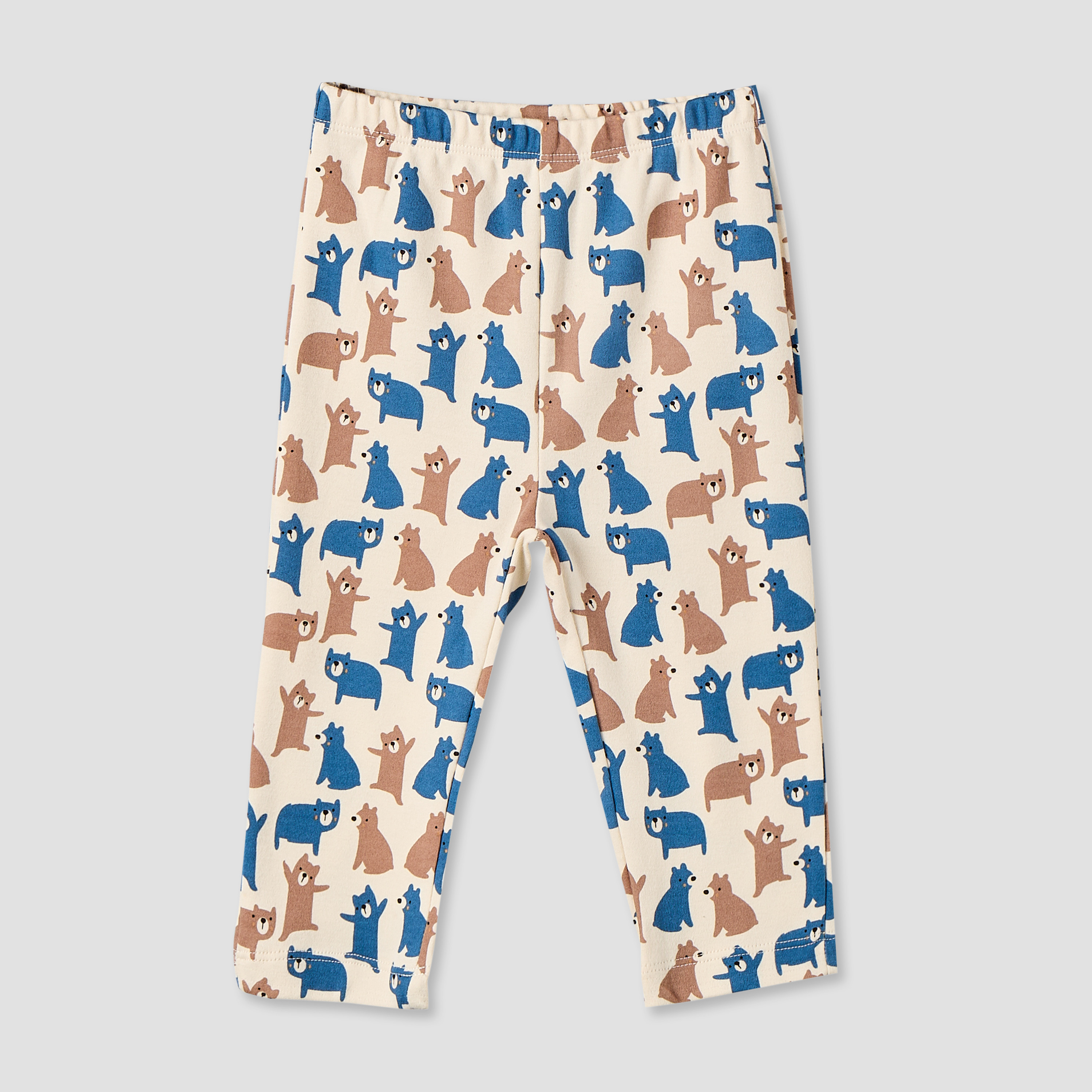 Juniors Cotton Crew Neck Long Sleeves Pyjama Set with Bear Print-baby-boys-clothing-nightwear-pyjamasets-image-2