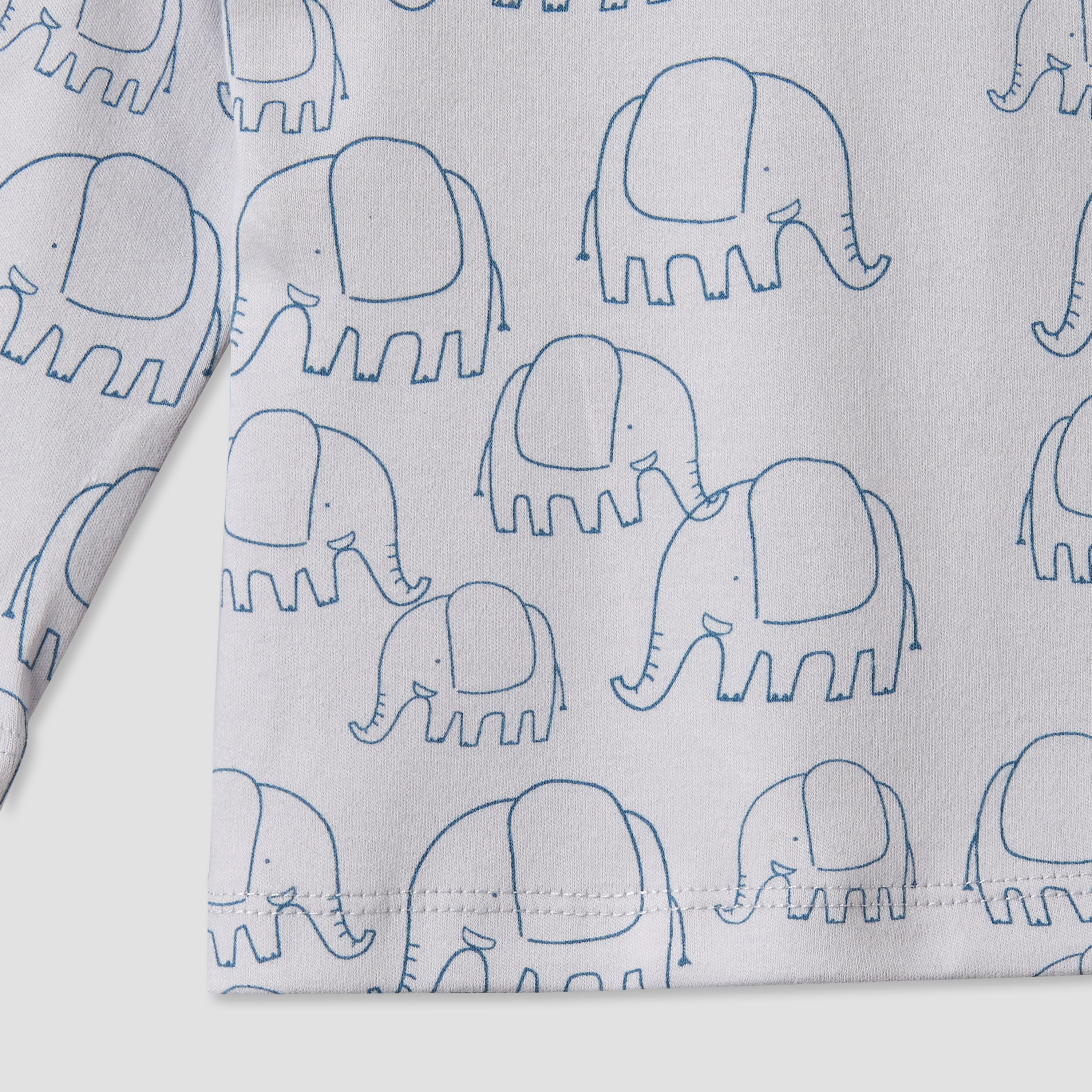 Juniors Cotton Round Neck Long Sleeves Pyjama Set with Elephant Print-baby-boys-clothing-nightwear-pyjamasets-image-4