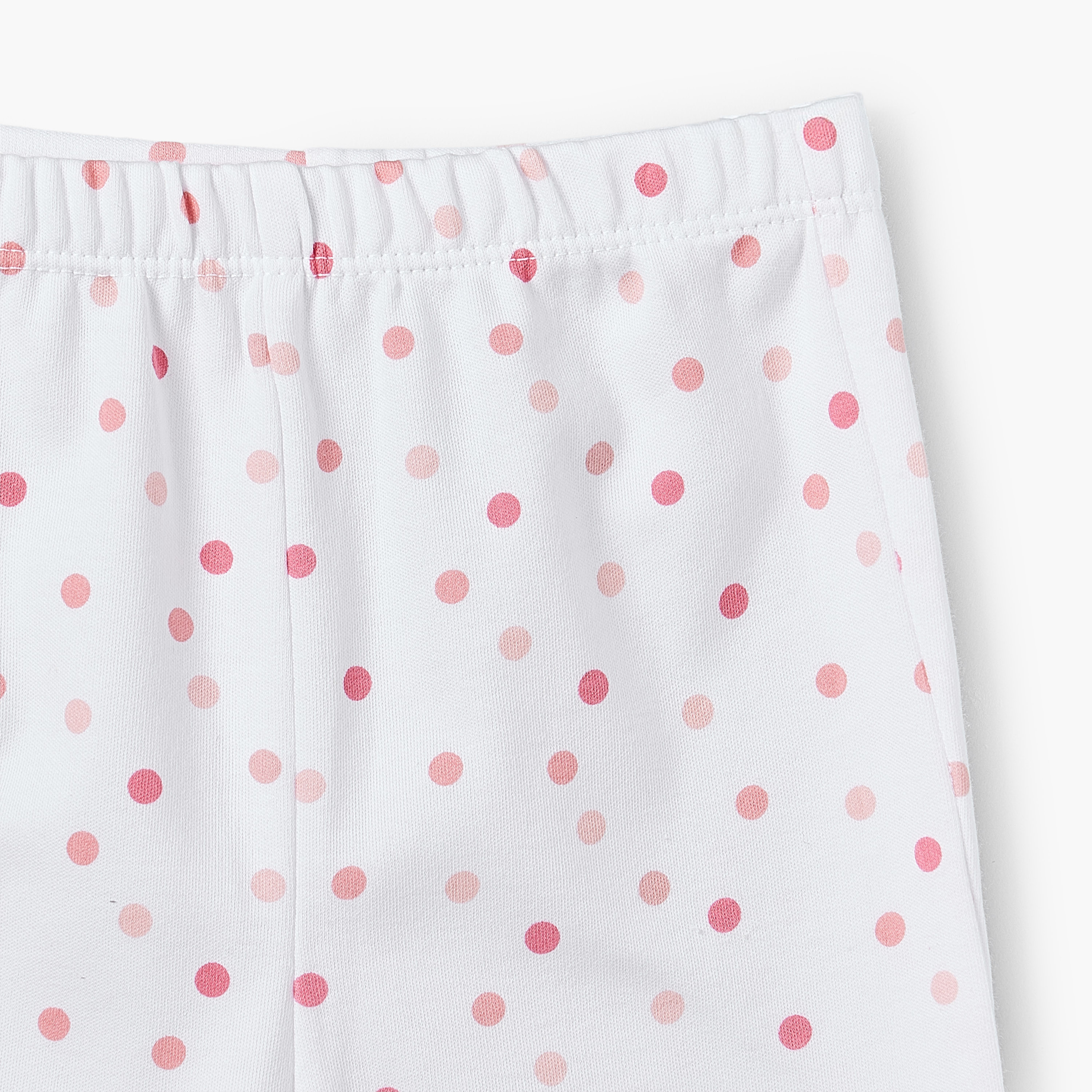 Juniors Cotton Round Neck Long Sleeves Pyjama Set with Polka Dot Print-baby-girls-clothing-nightwear-pyjamasets-image-7