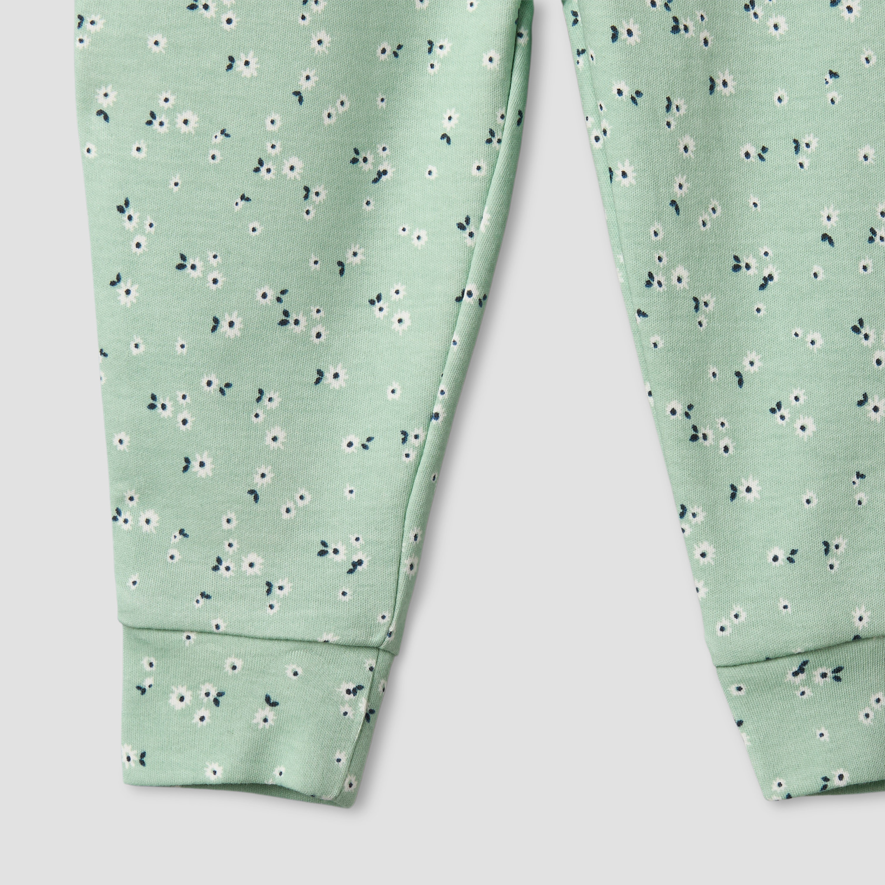 Juniors Cotton Round Neck Long Sleeves Pyjama Set with Floral Print-baby-girls-clothing-nightwear-pyjamasets-image-8