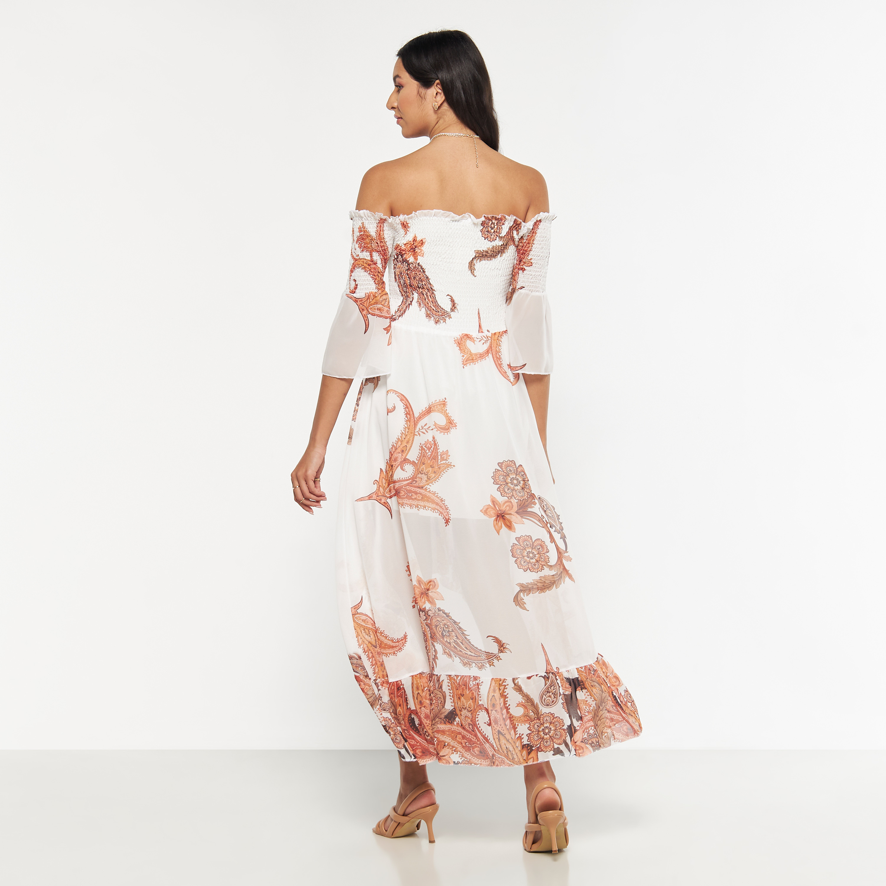 فستان مكشوف الأكتاف بطبعات وحواف غير متماثلة من فيور-women-clothing-dresses-image-2