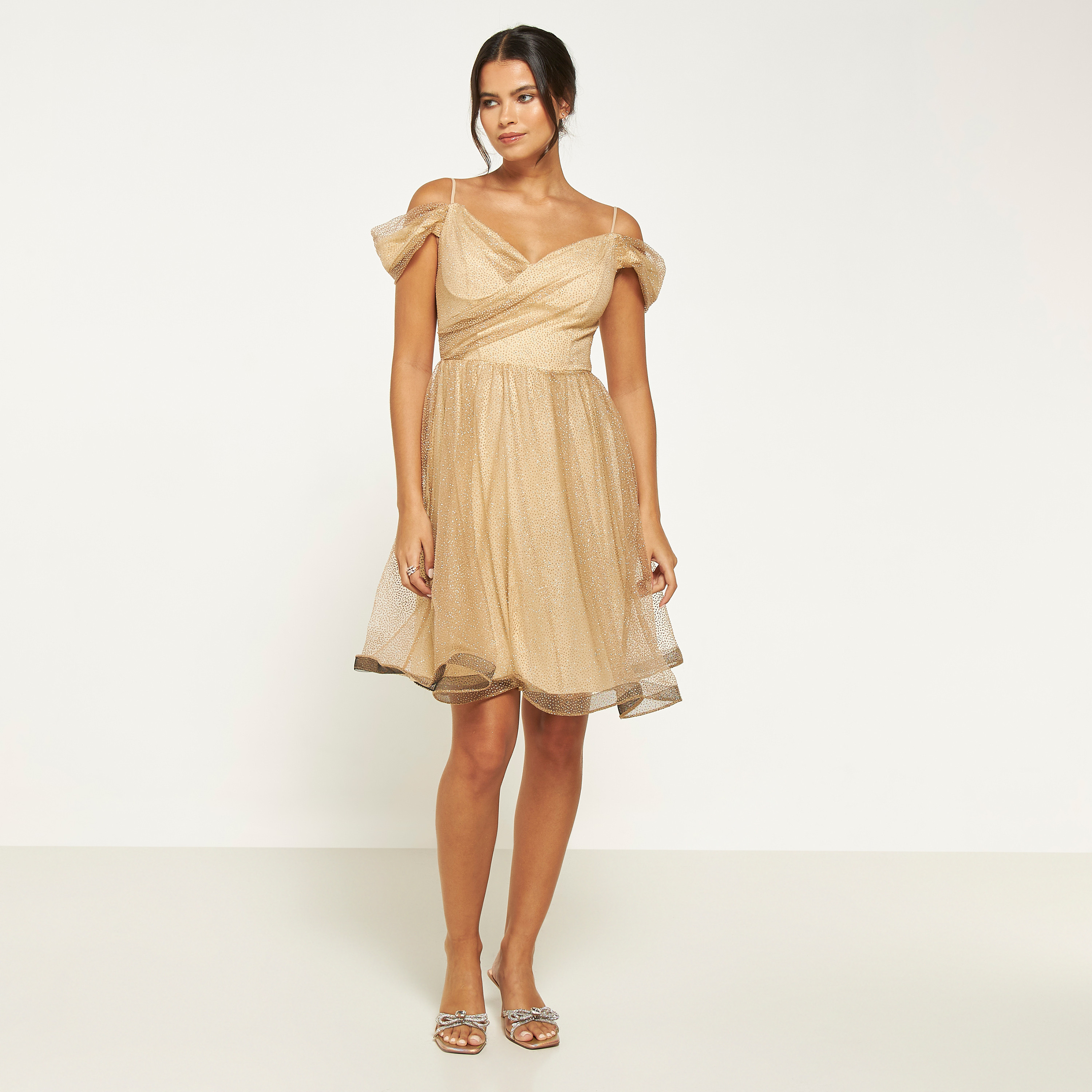 FYOR فستان بقصة ضيقة وأكتاف مكشوفة-women-clothing-dresses-image-13
