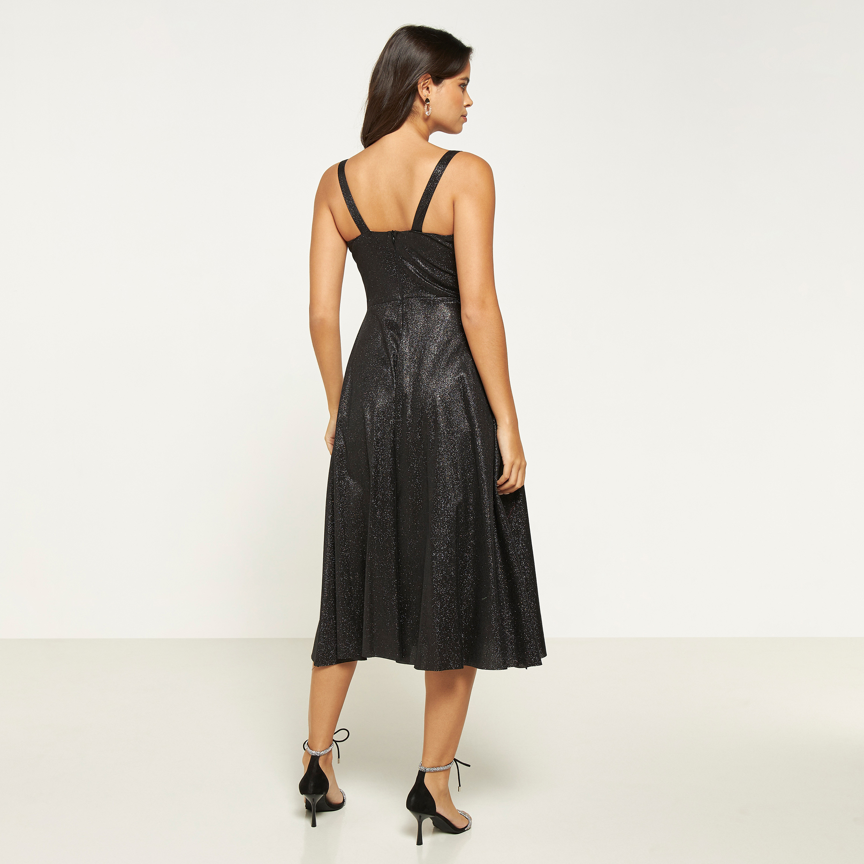 FYOR Strappy Fit and Flare Midi Dress with Sweetheart Neck-women-clothing-dresses-image-23