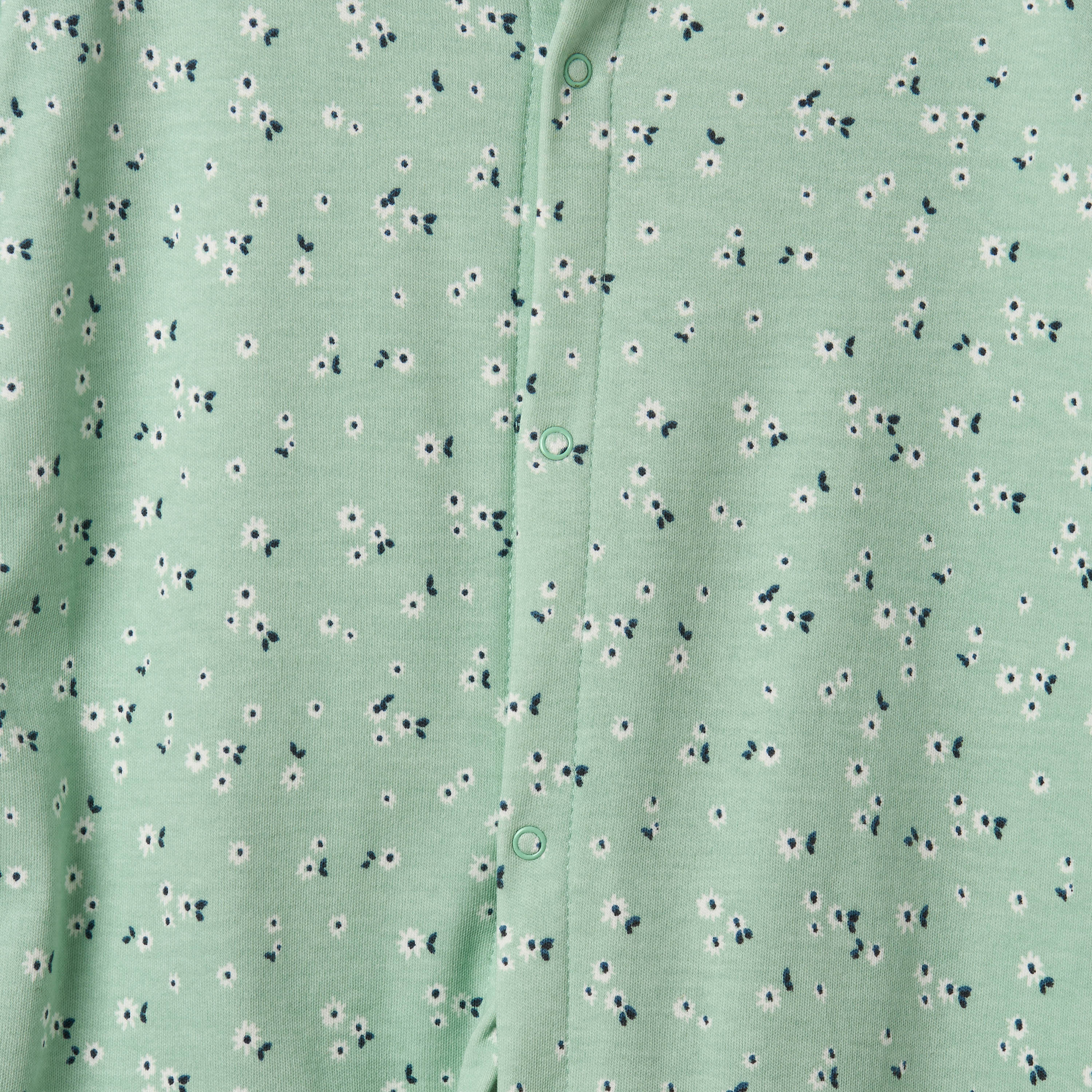 Pack of 3 Juniors Cotton Round Neck Long Sleeves Sleepsuit with Floral Print-baby-girls-clothing-nightwear-sleepsuits-image-8