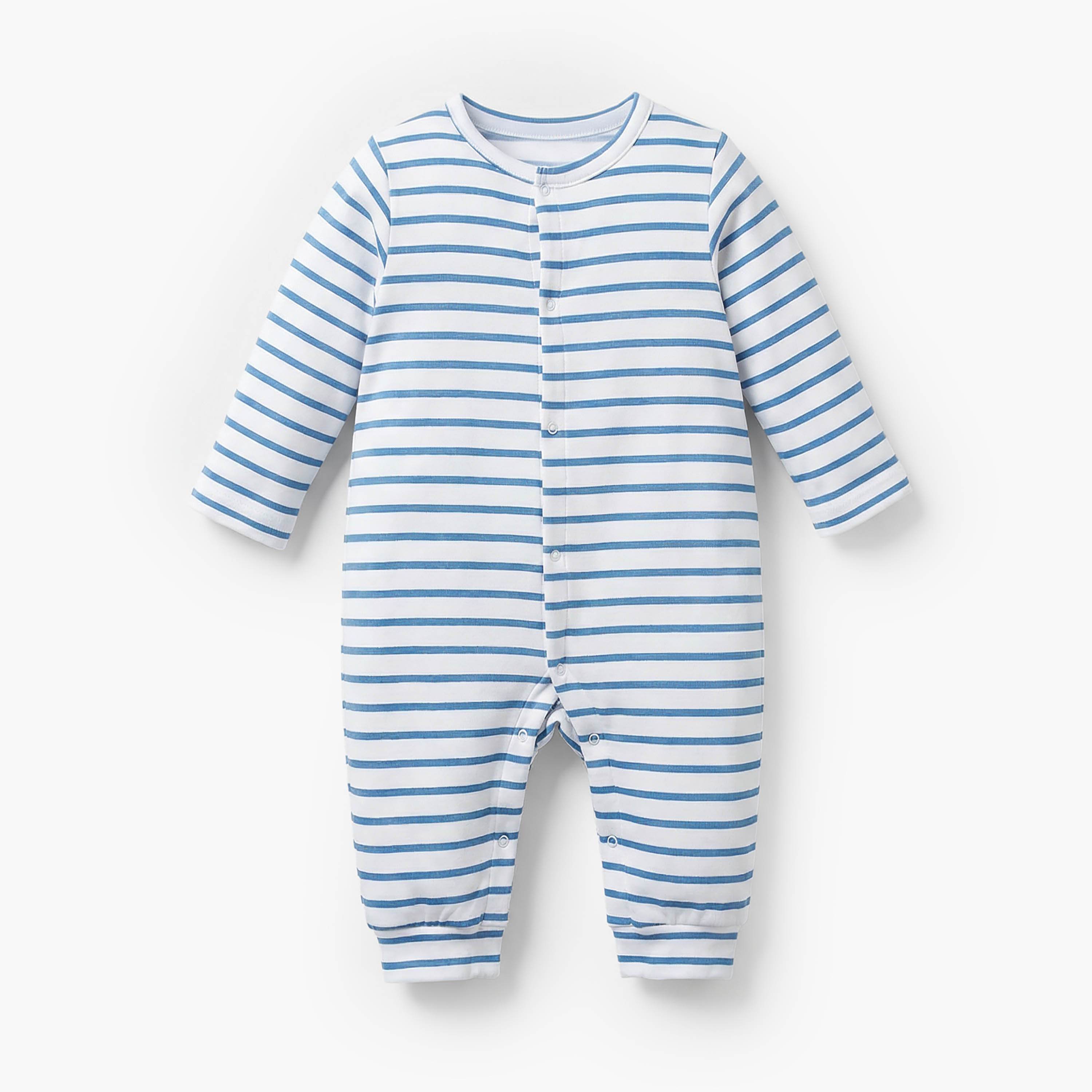 Pack of 3 Juniors Cotton Crew Neck Long Sleeves Sleepsuit with Elephant Print-baby-boys-clothing-nightwear-sleepsuits-image-2