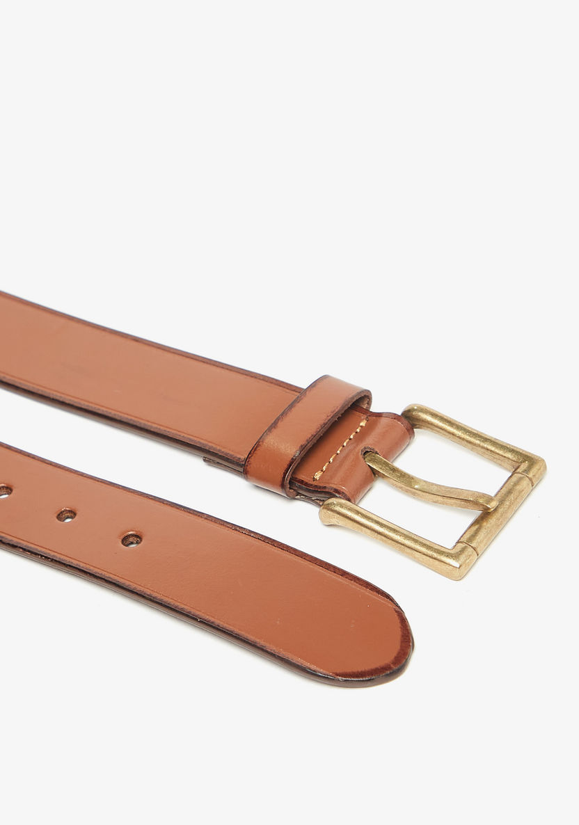 Solid Belt with Pin Buckle Closure-Men%27s Belts-image-3