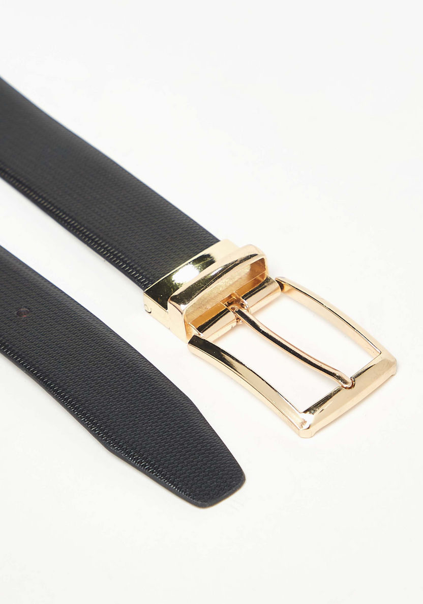 Solid Belt with Pin Buckle Closure-Men%27s Belts-image-3