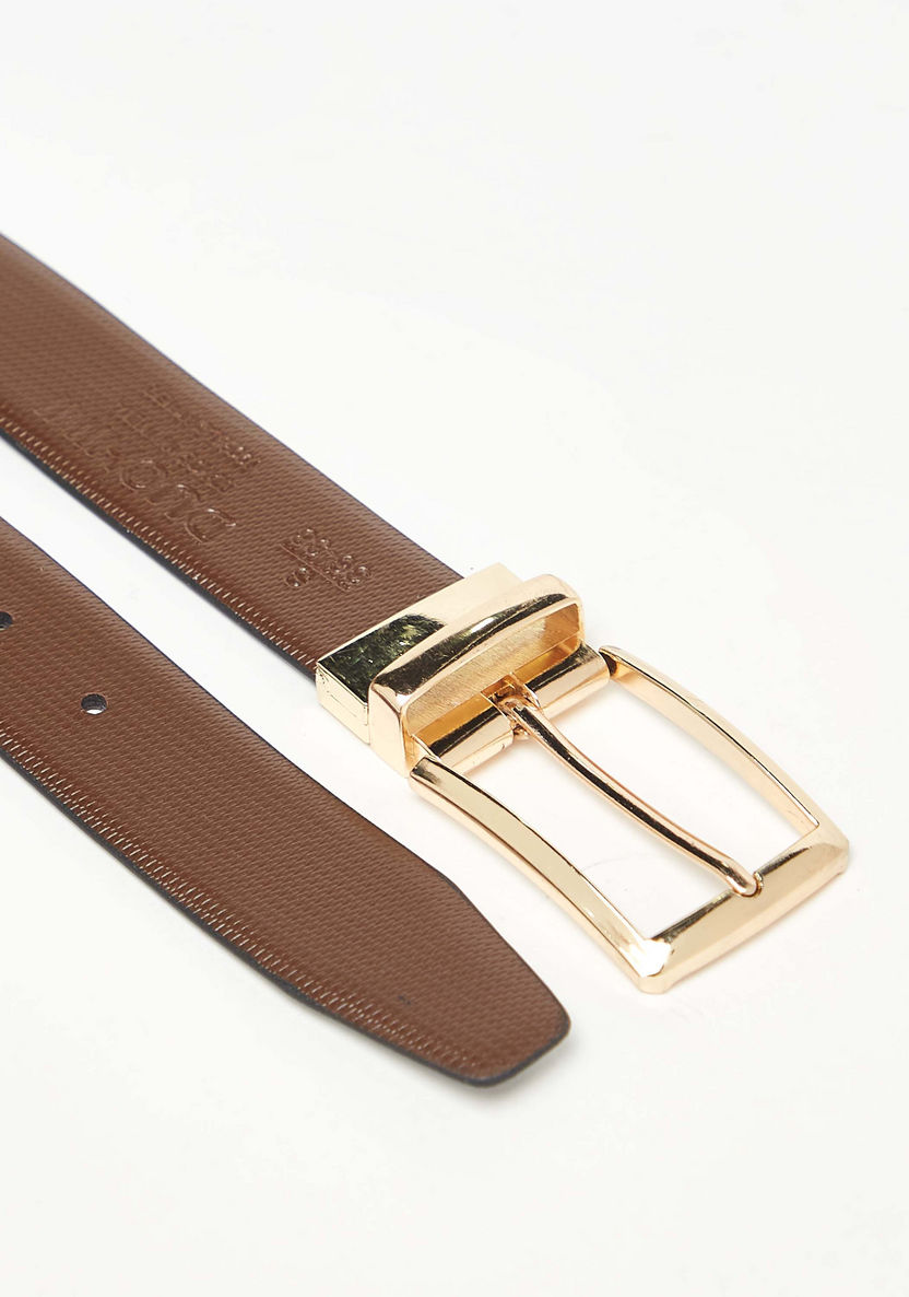 Solid Belt with Pin Buckle Closure-Men%27s Belts-image-4