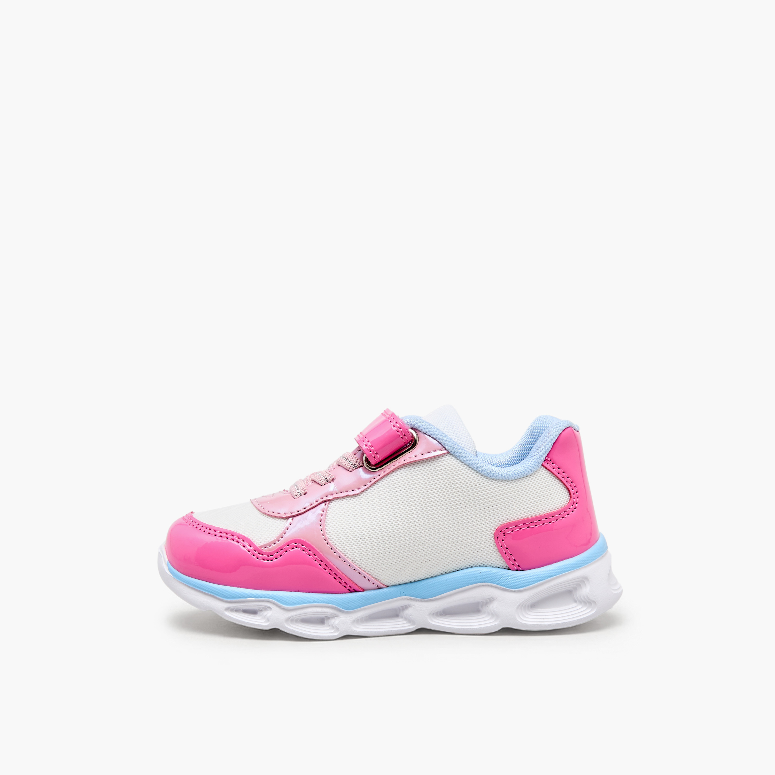Bluey Girls Hook & Loop Light-Up Ankle Sneakers-girls-shoes-sneakers-image-5