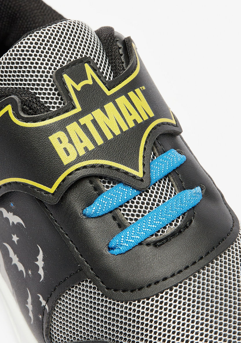 Batman Print Sneakers with Hook and Loop Closure-Boy%27s Sneakers-image-4