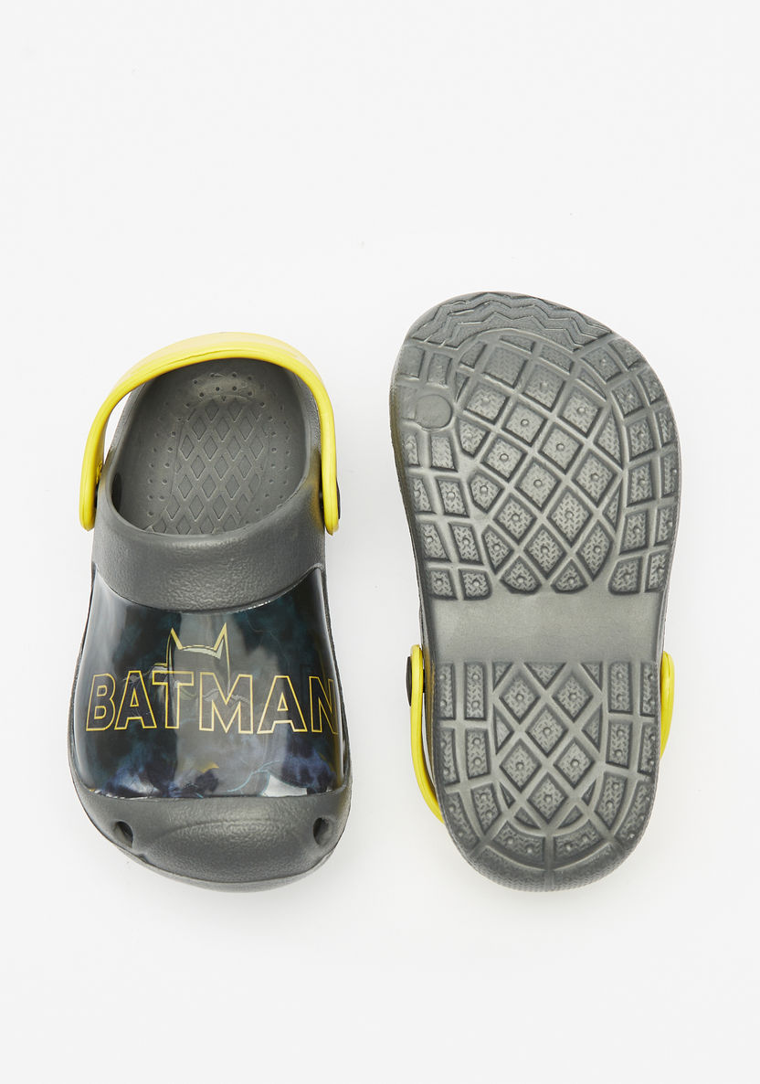 Batman Print Slip-On Clogs-Boy%27s Flip Flops & Beach Slippers-image-3