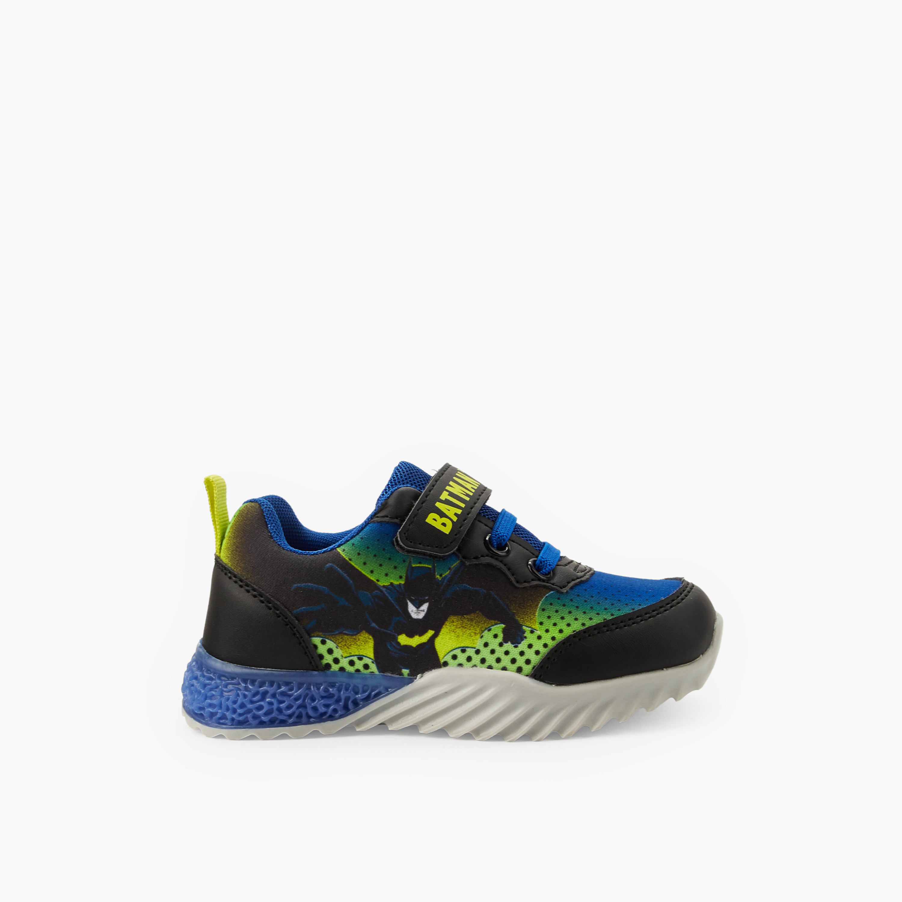 حذاء سنيكرز طول الكاحل بطبعات باتمان وشريط إغلاق للأطفال من مارفل-boys-shoes-sneakers-image-3