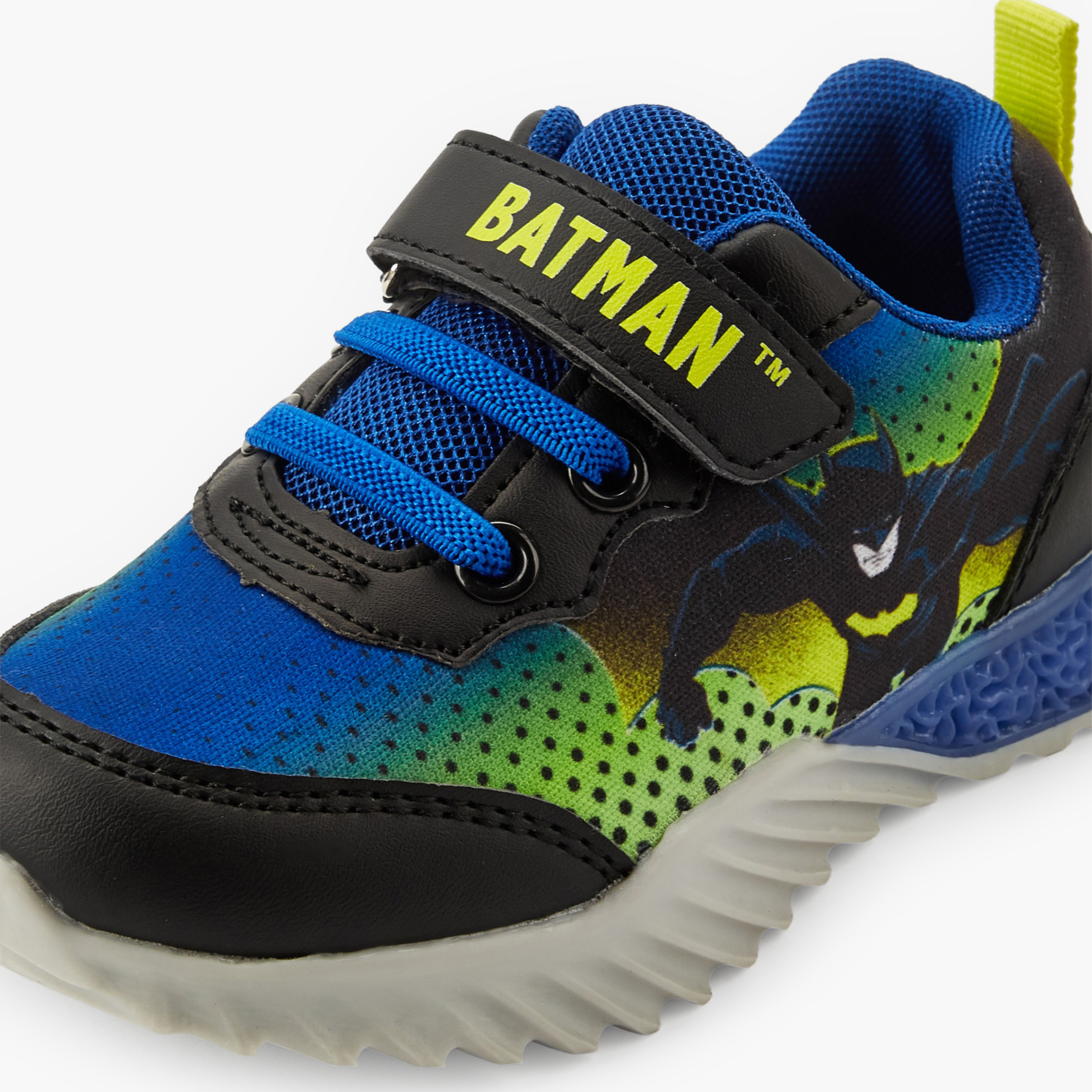 حذاء سنيكرز طول الكاحل بطبعات باتمان وشريط إغلاق للأطفال من مارفل-boys-shoes-sneakers-image-4