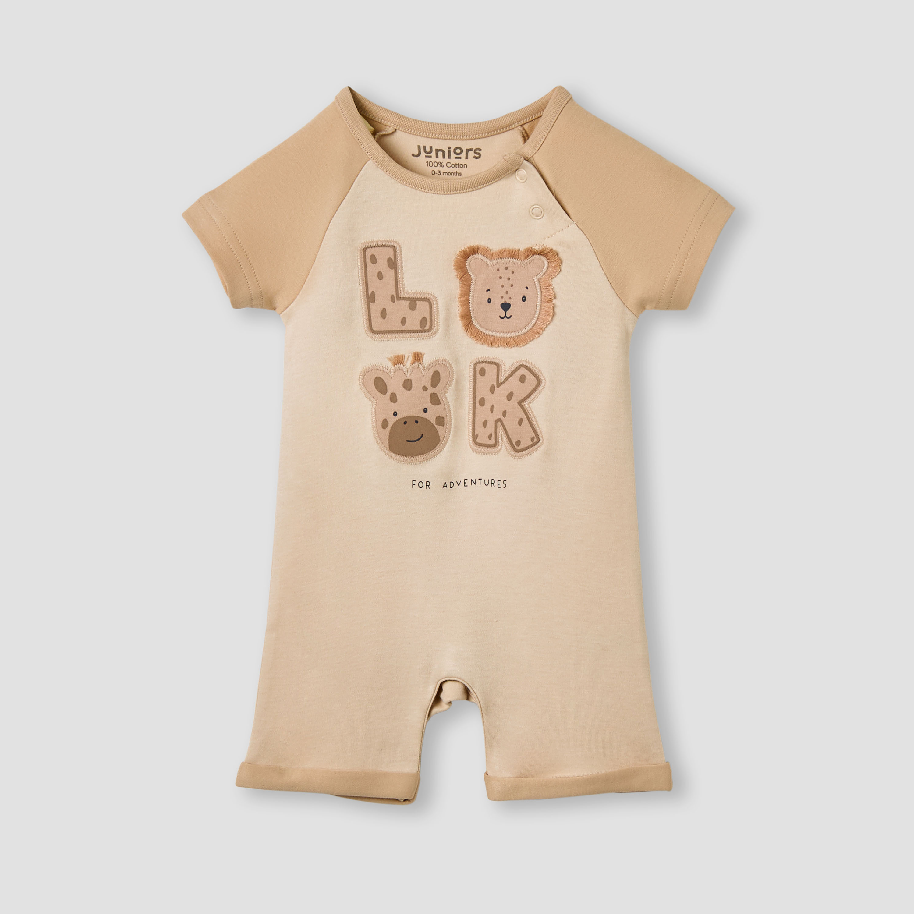 رومبر بزخارف حيوانات وأكمام مغايرة من جونيورز-baby-boys-clothing-rompers-image-4