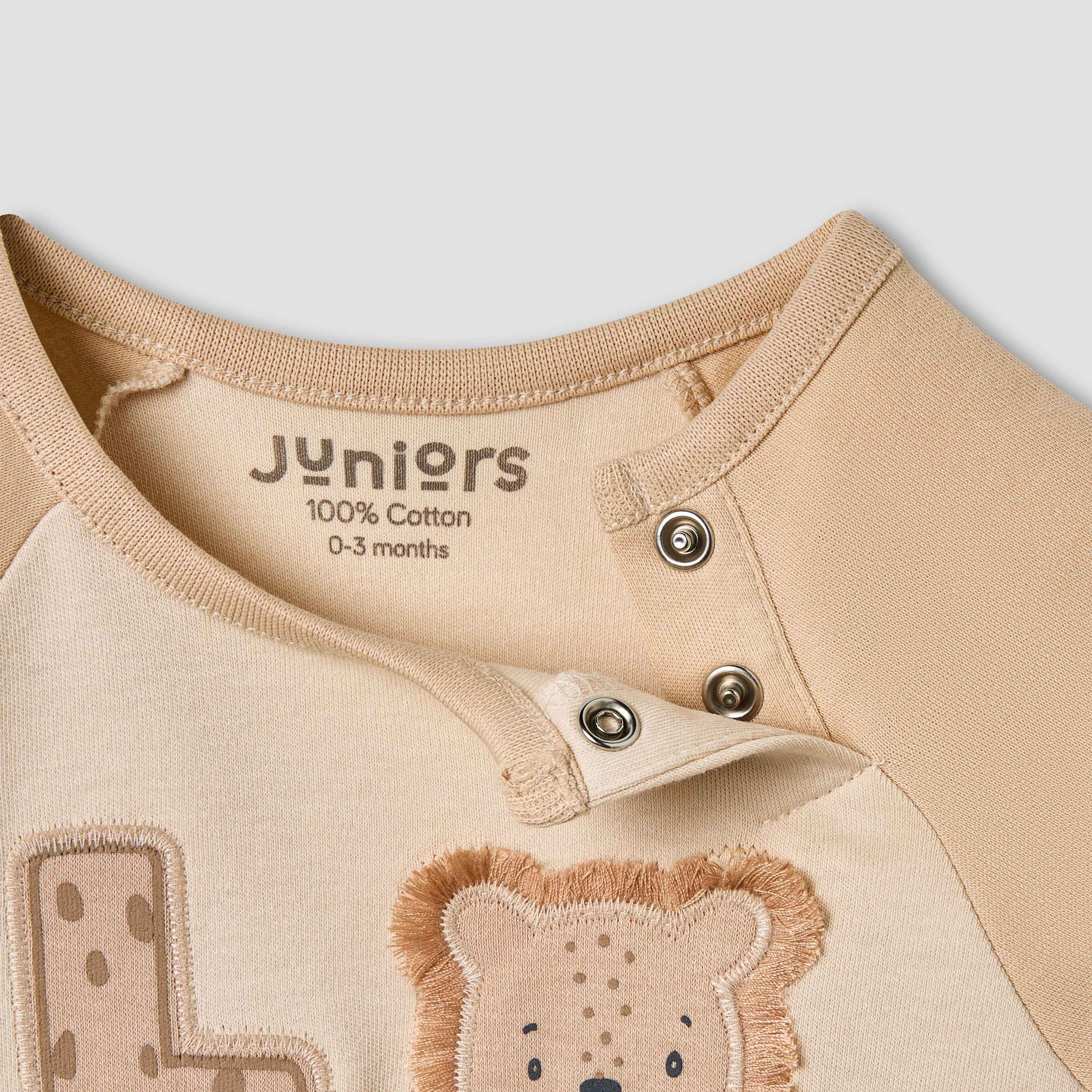 رومبر بزخارف حيوانات وأكمام مغايرة من جونيورز-baby-boys-clothing-rompers-image-2