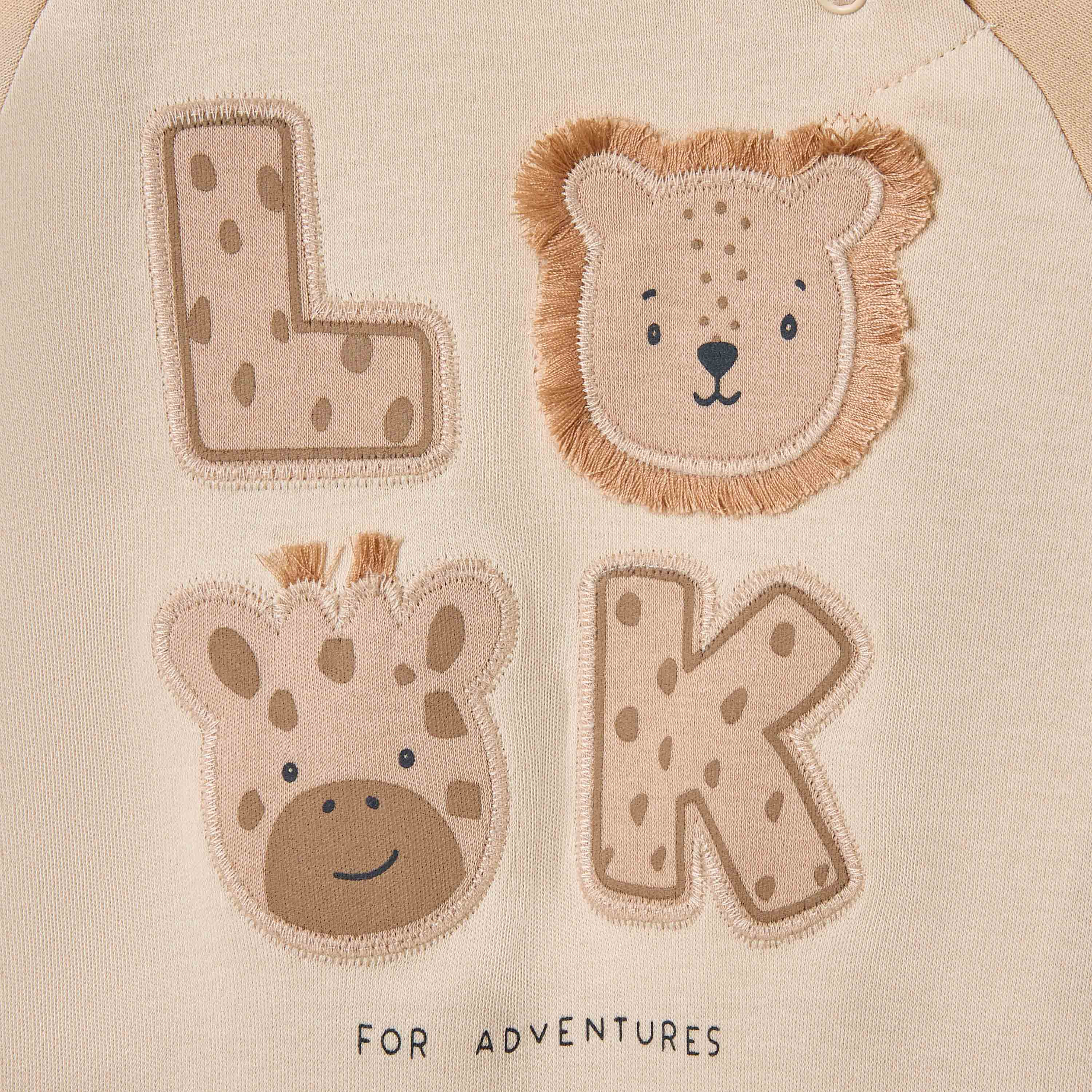 رومبر بزخارف حيوانات وأكمام مغايرة من جونيورز-baby-boys-clothing-rompers-image-1