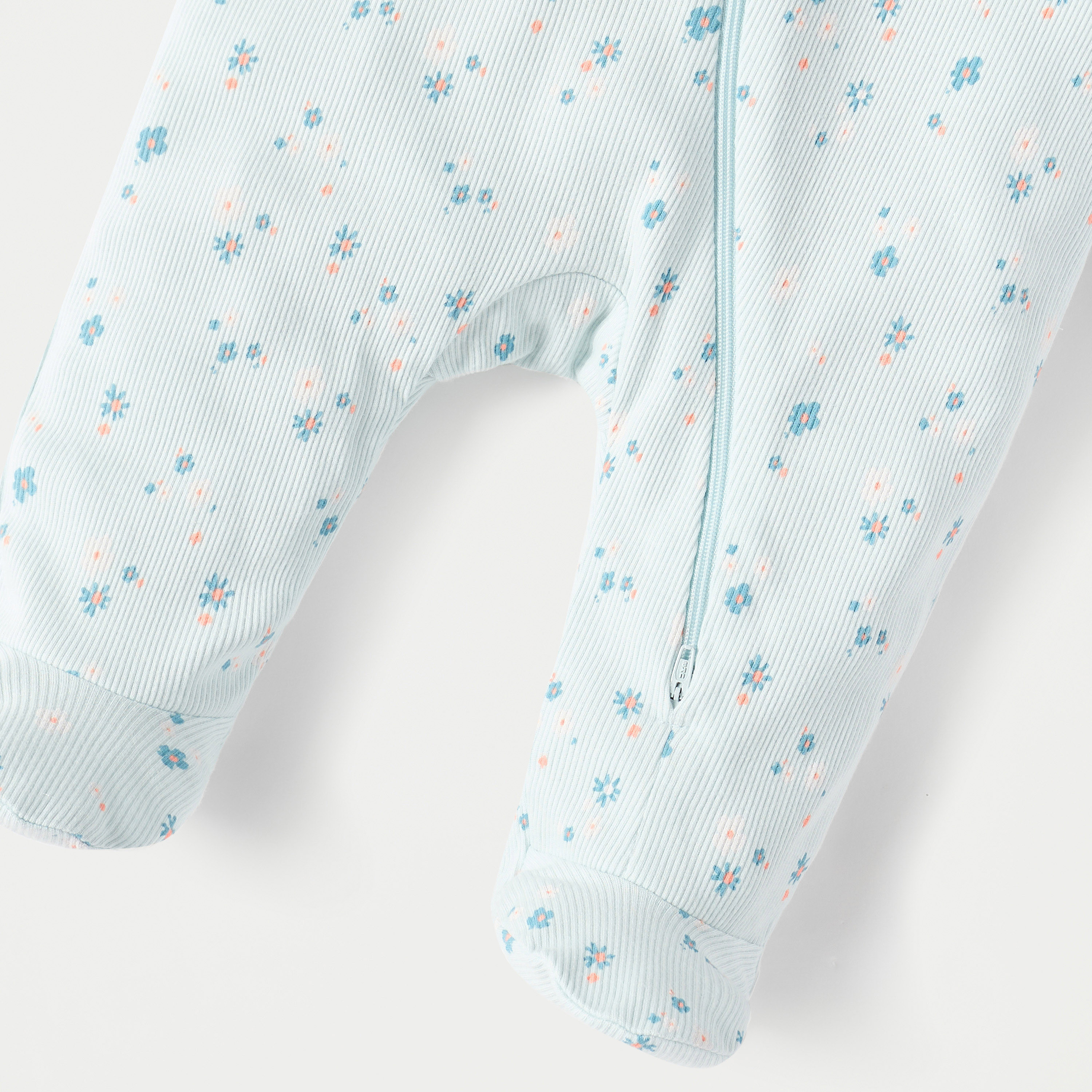 Juniors All-Over Floral Print Closed Feet Sleepsuit with Long Sleeves-baby-girls-clothing-nightwear-sleepsuits-image-4