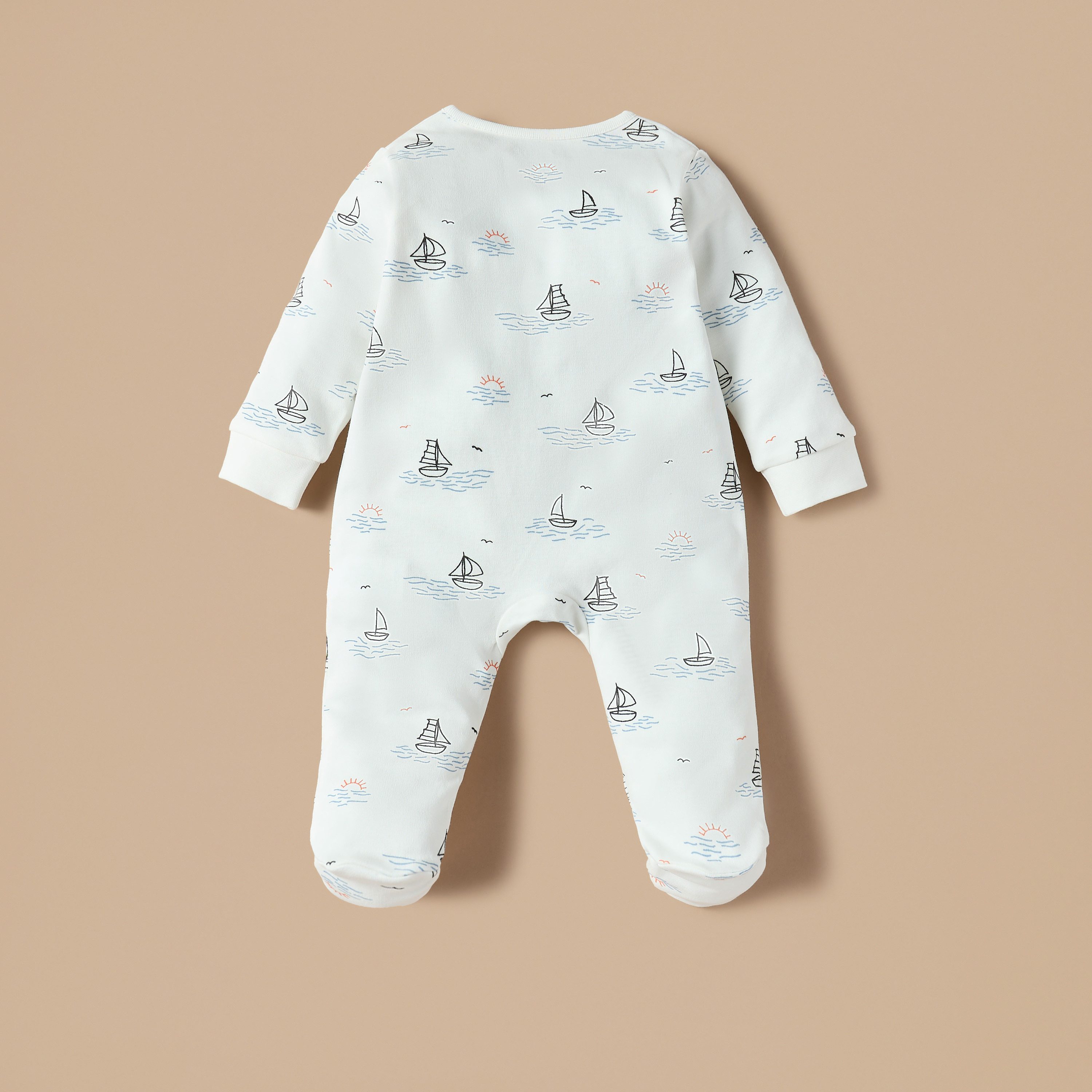 بدلة نوم مغلقة القدمين بأكمام طويلة وطبعات من جونيورز-baby-boys-clothing-nightwear-sleepsuits-image-2
