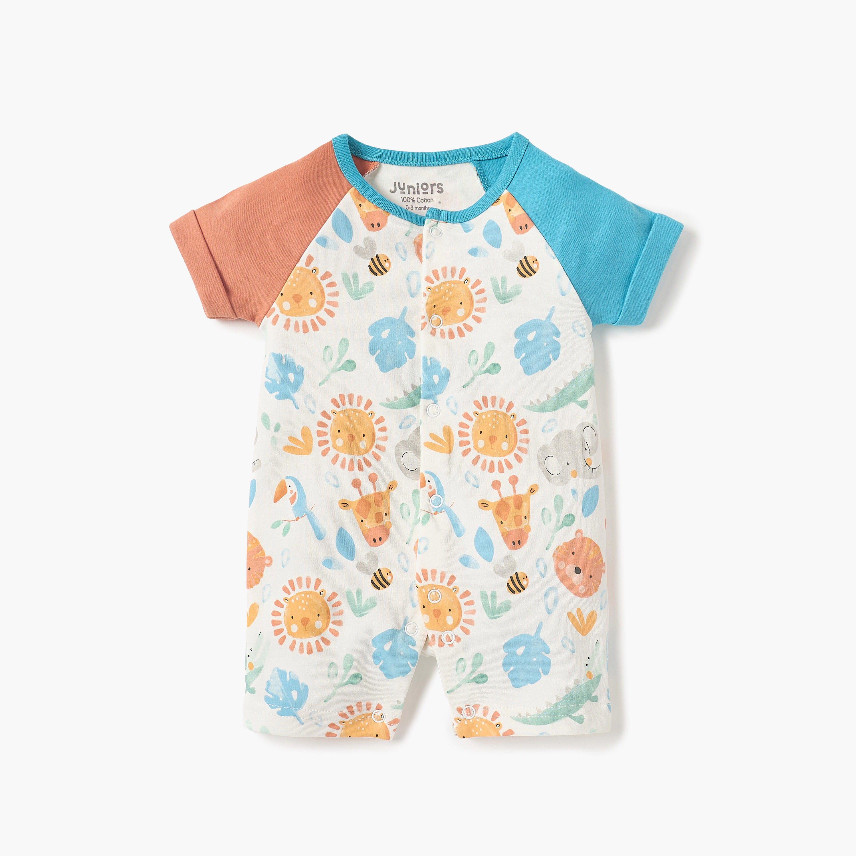 أفرول بطبعات وبياقة مستديرة وأكمام قصيرة من جونيورز-promo_babyshop_Buy3for69_QAT130126-image-1