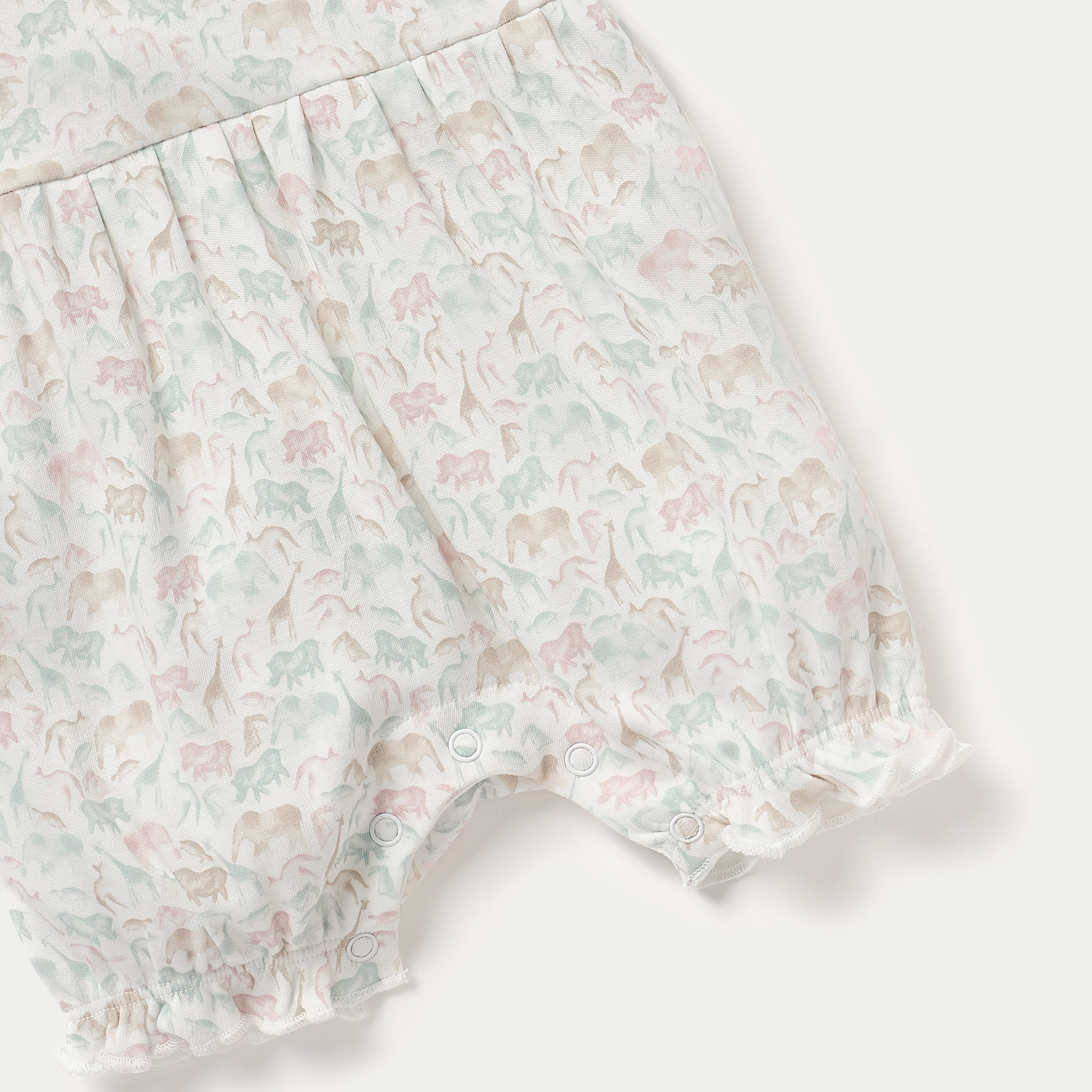 Juniors Floral Print Romper with Round Neck and Short Sleeves-promo_babyshop_Buy3for69_OMN130126-image-4