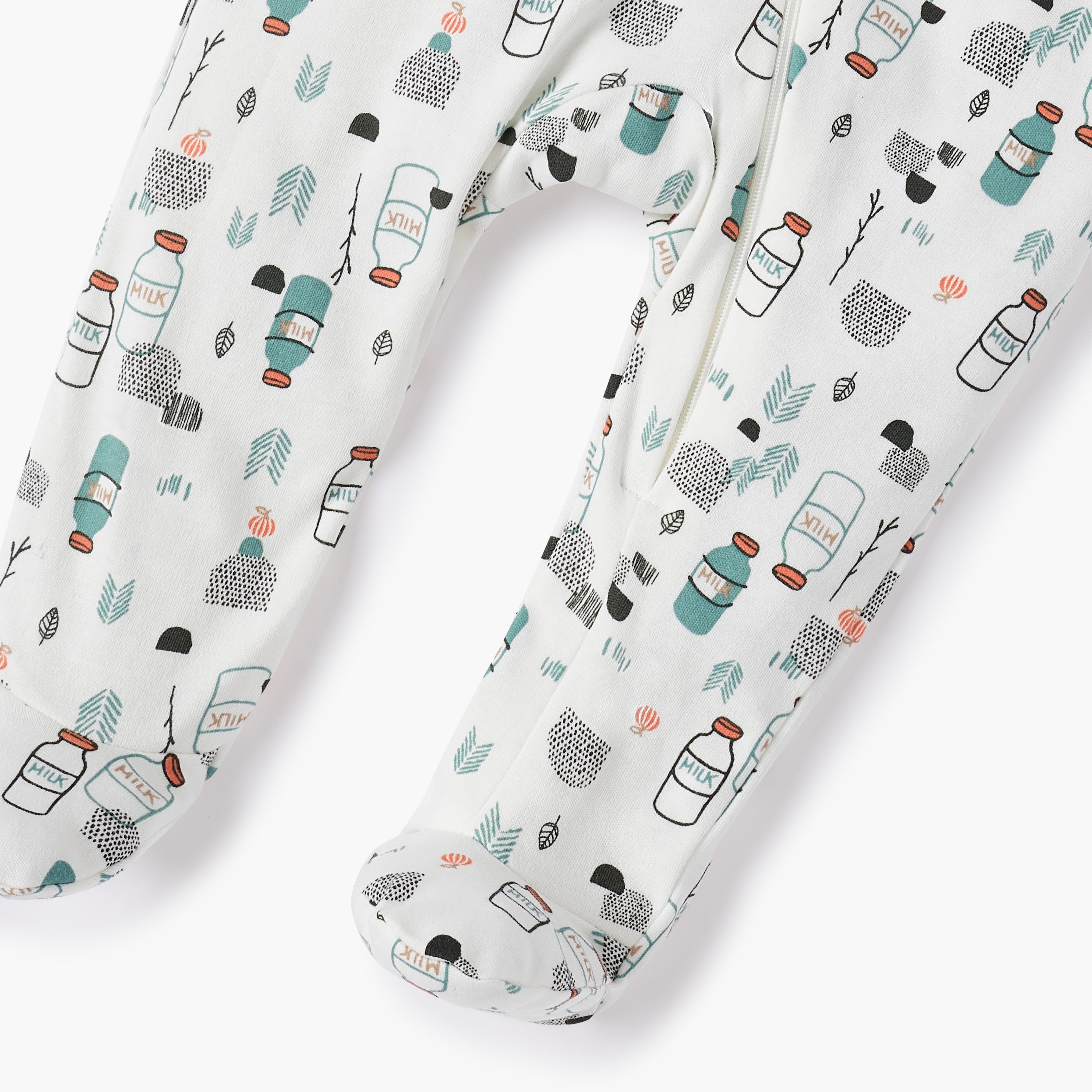 Juniors Printed Sleepsuit with Zip Closure-baby-boys-clothing-nightwear-sleepsuits-image-4