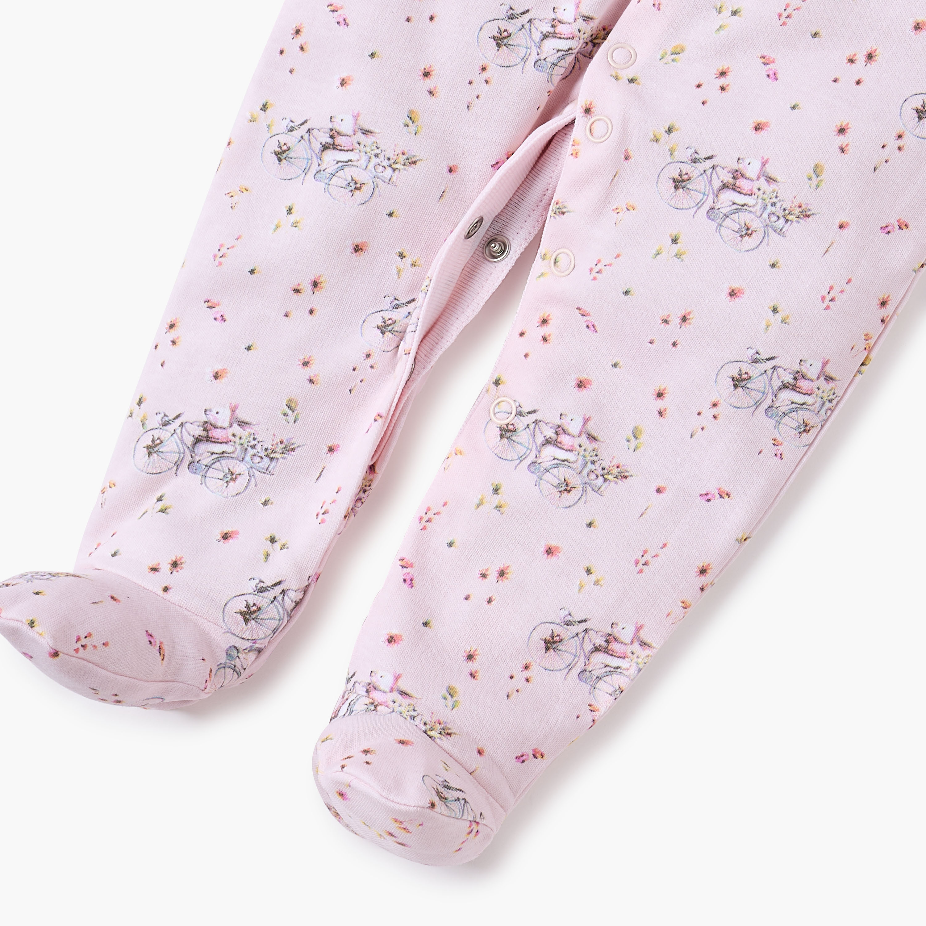 بدلة نوم بطبعات بأزرار إغلاق من جونيورز-baby-girls-clothing-nightwear-sleepsuits-image-4