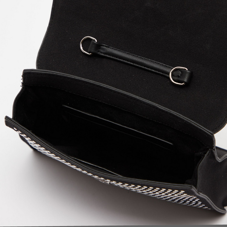 Steve Madden Studded Satchel Bag with Adjustable Sling Strap