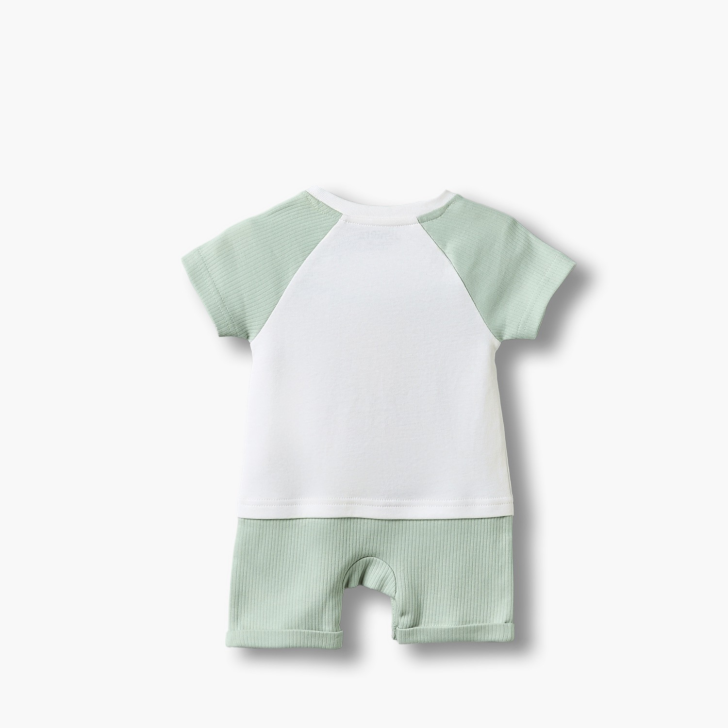 أفرول بياقة مستديرة وأكمام قصيرة وطبعات كوب قهوة من جونيورز-baby-boys-clothing-rompers-image-2