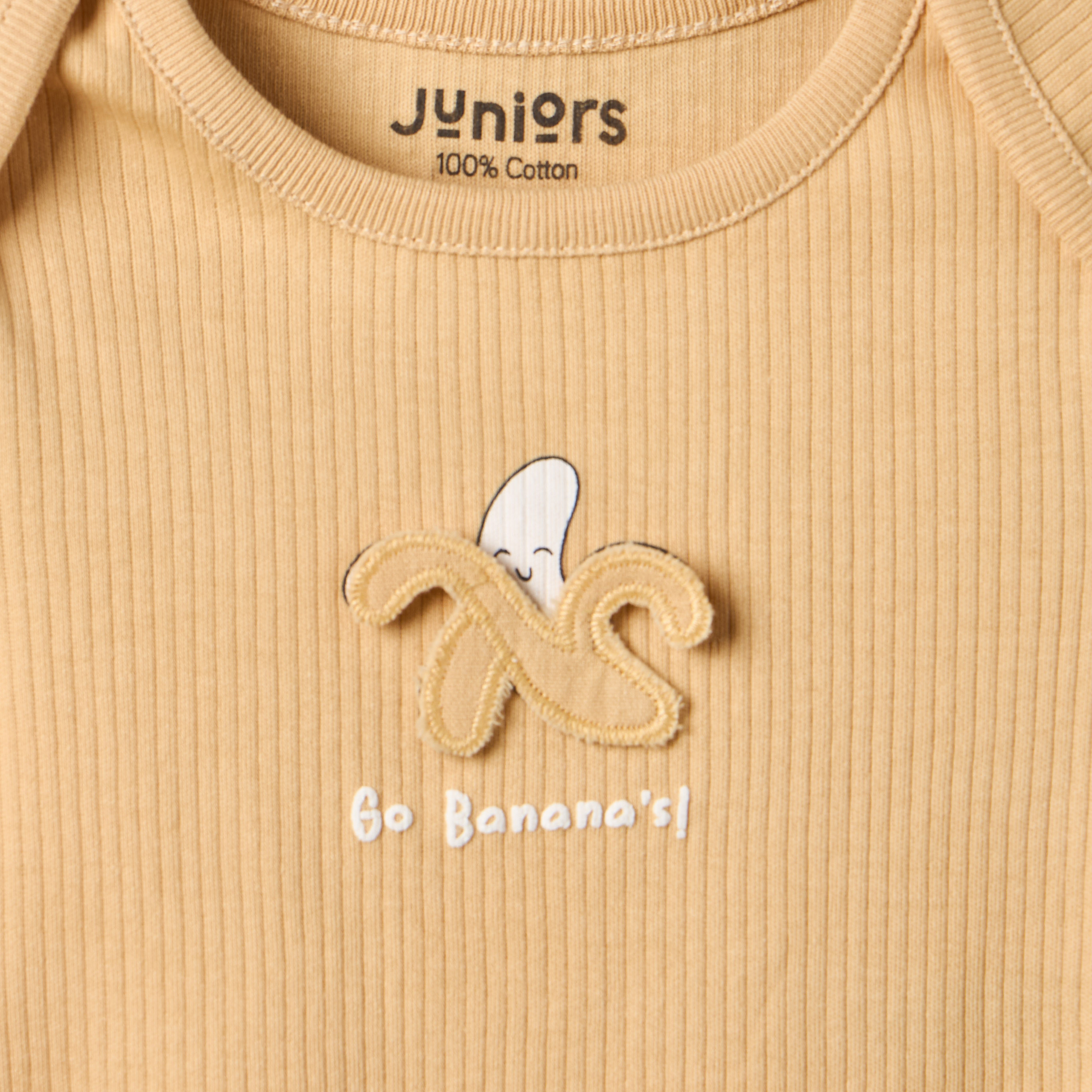 Pack of 2 Juniors Round Neck Bodysuit with Food Print-baby-boys-clothing-bodysuits-image-6