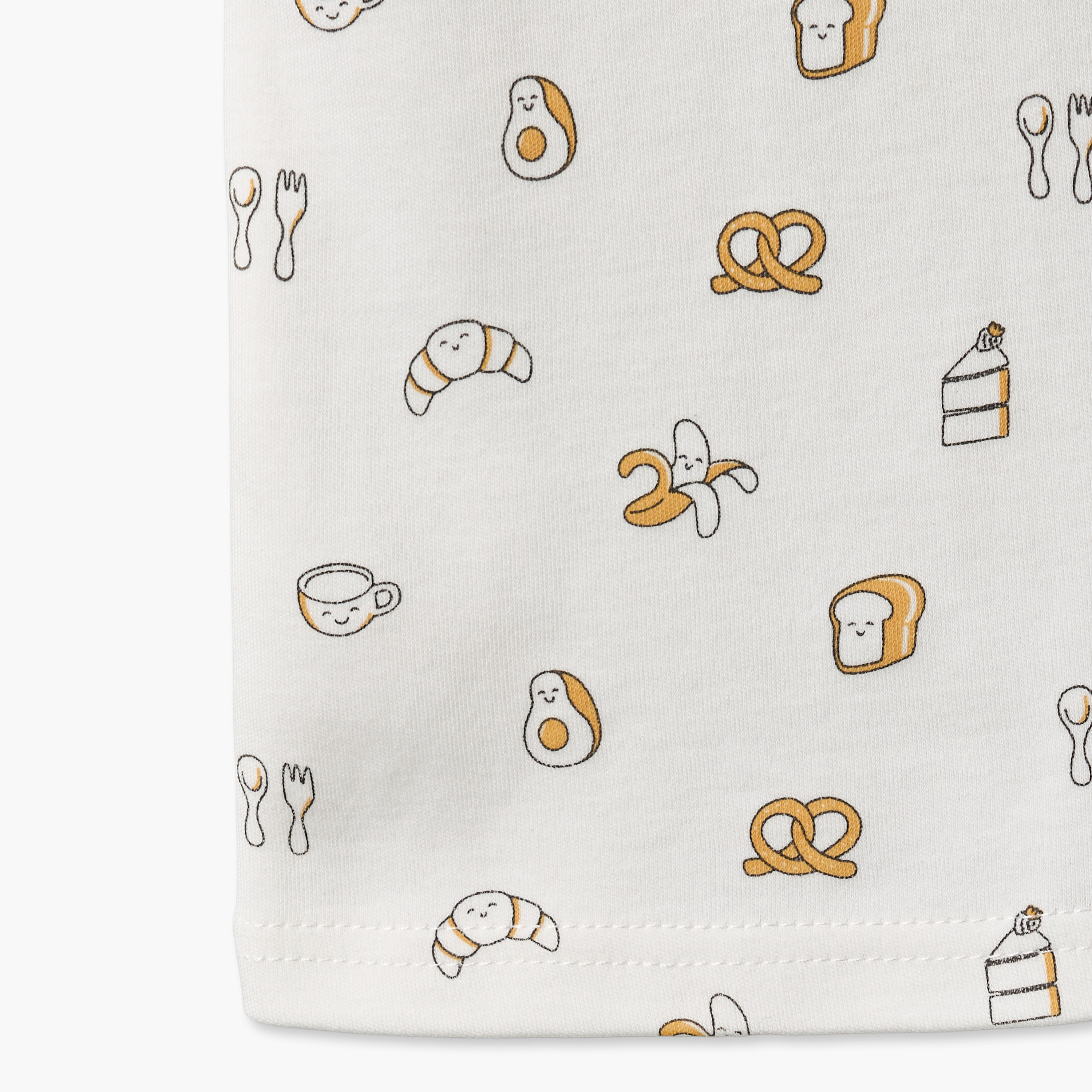 Juniors Crew Neck Short Sleeves T-shirt and Dungaree Set with Avocado Toast Print-baby-boys-clothing-setsandcoords-image-8