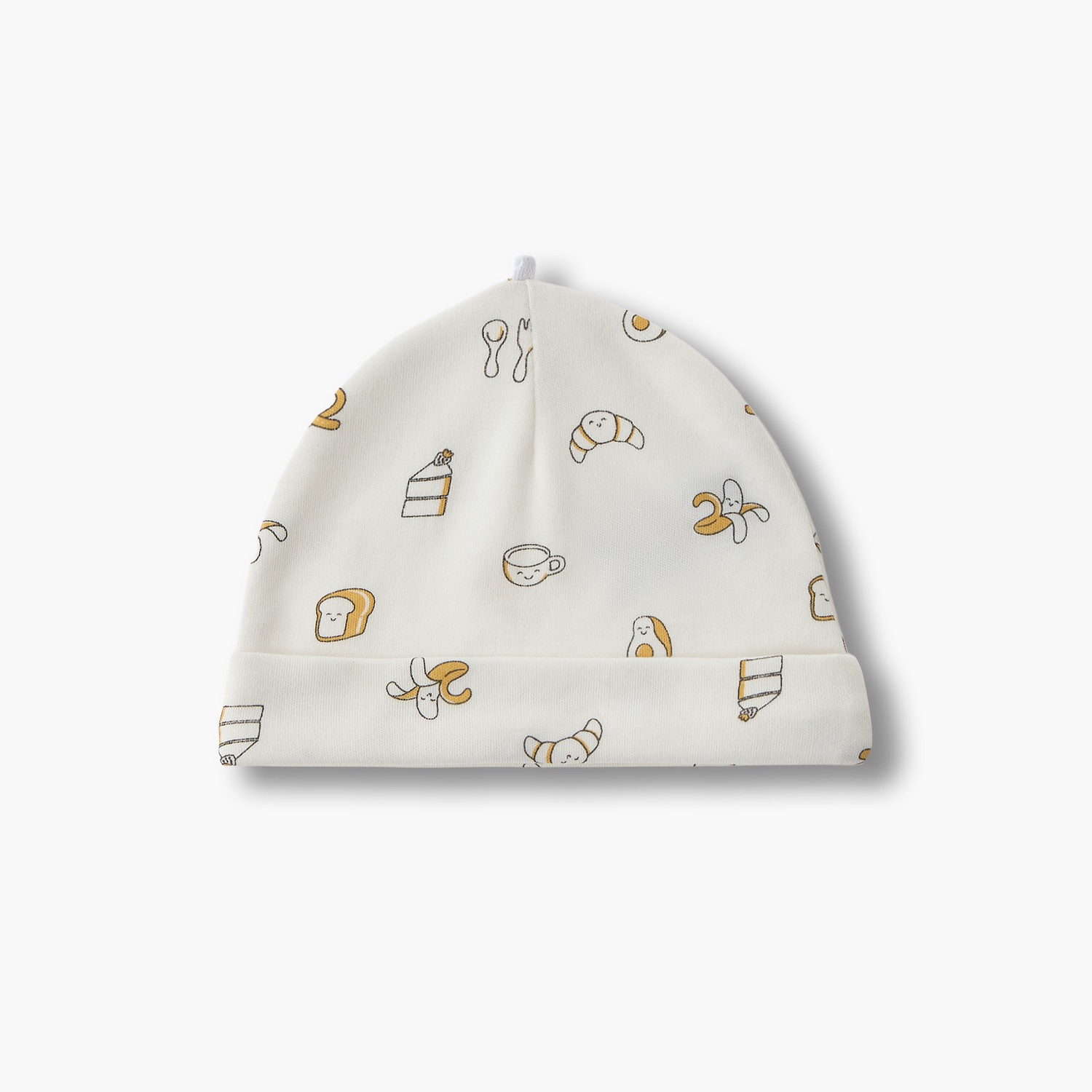 Pack of 2 Juniors Cap with Breakfast Print-baby-boys-accessories-caps-image-2